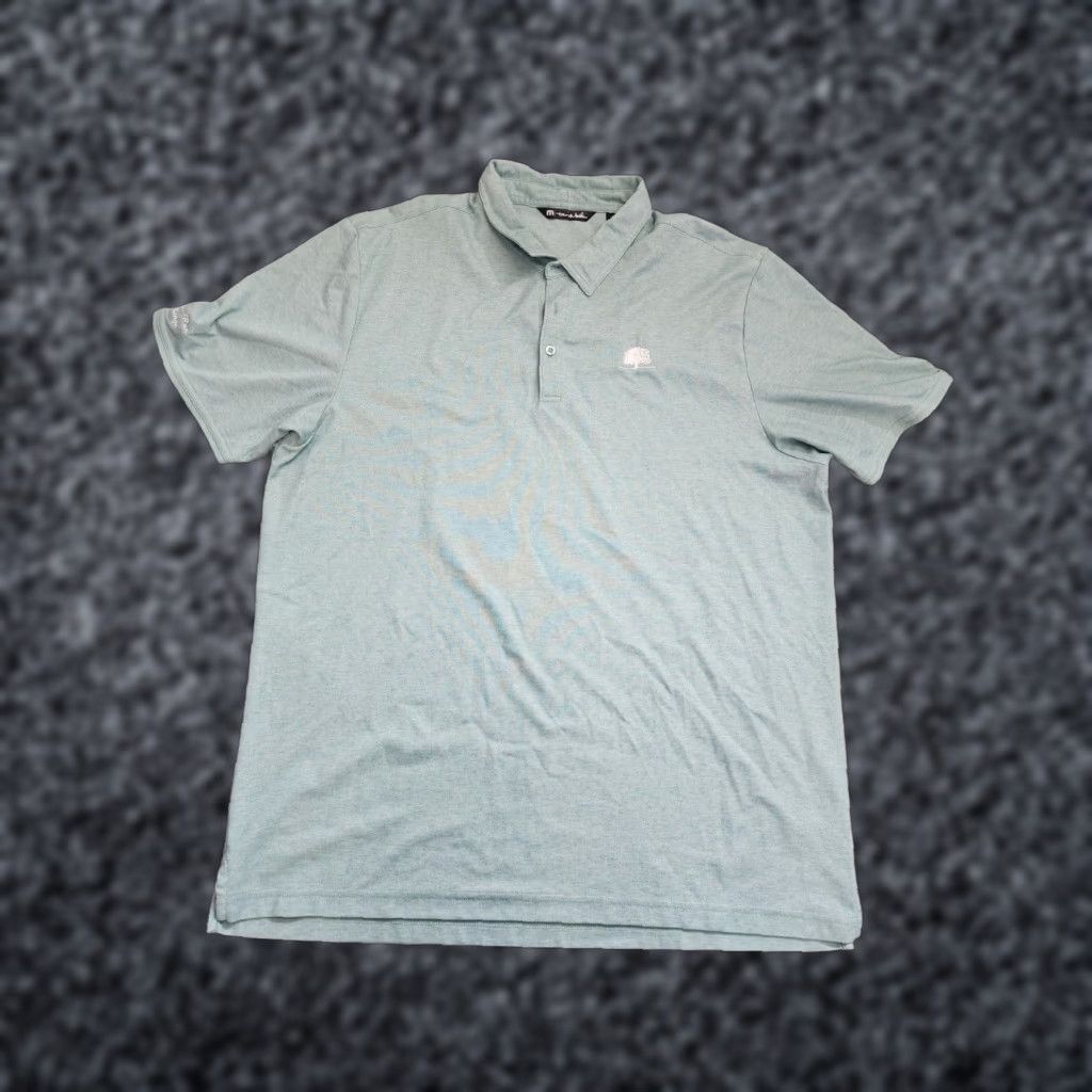 TravisMathew Travis Mathew Golf Performance Polo Shirt Mens XXL Green Winter Run Challenge Size US XXL / EU 58 / 5 - 1 Thumbnail