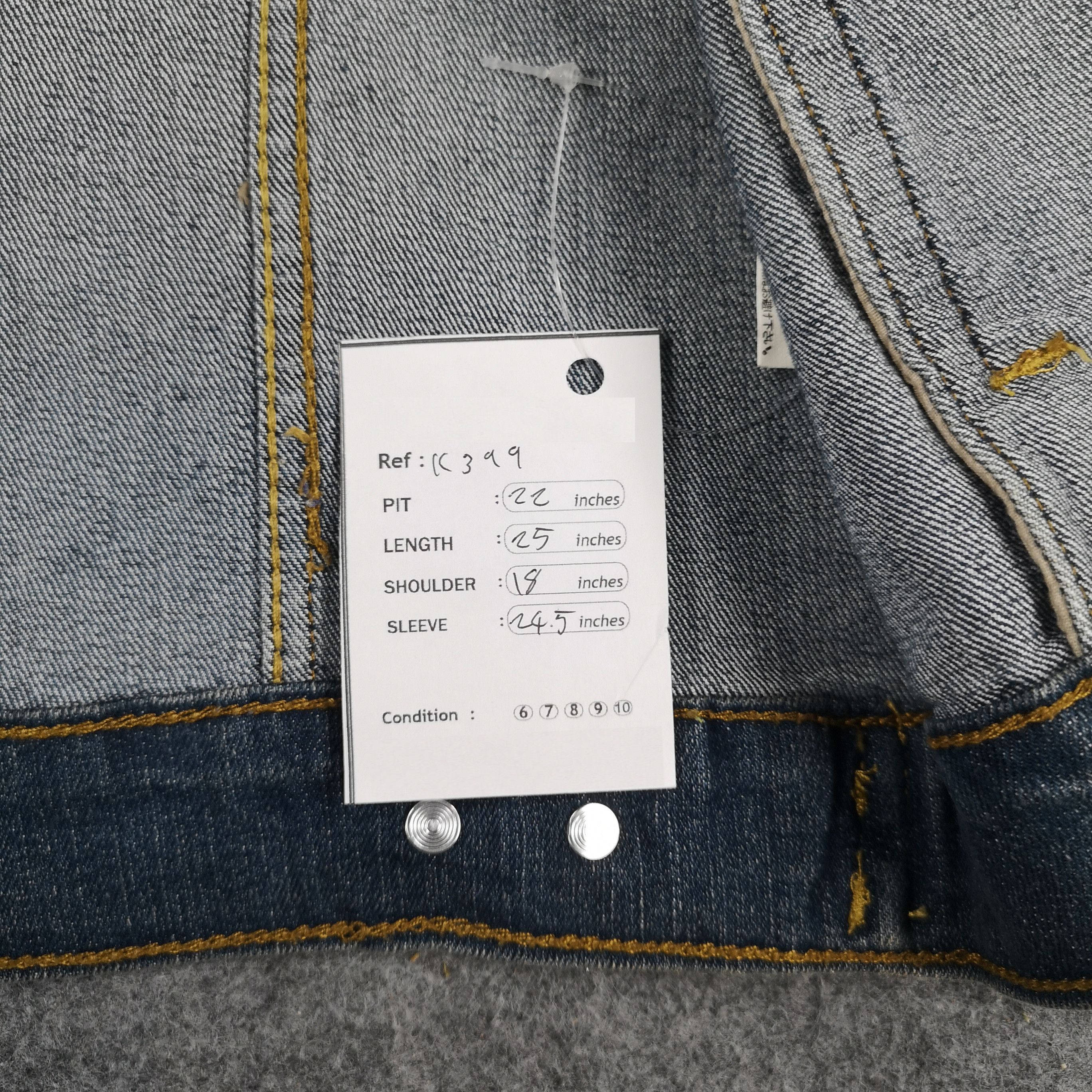 Japanese Brand Japanese Brand Real Standard Blue Denim Trucker Jacket Size US L / EU 52-54 / 3 - 7 Thumbnail