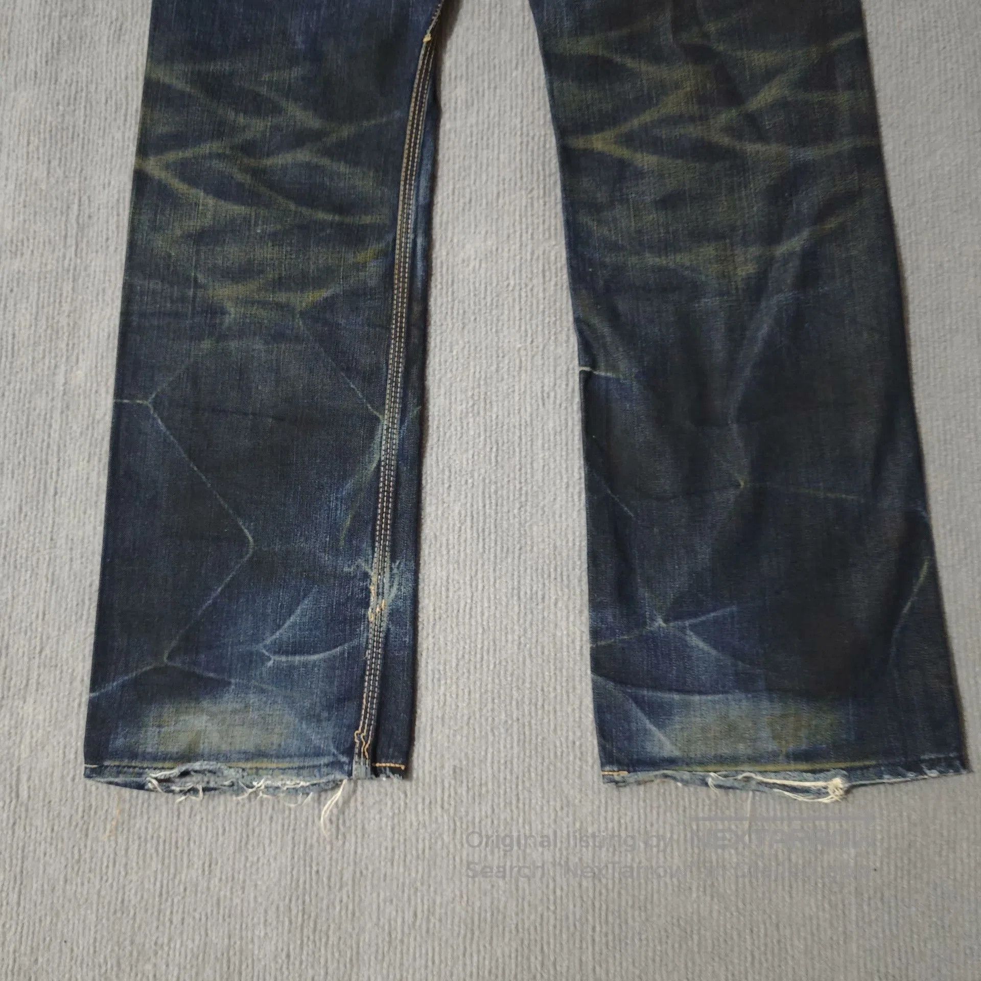 ANACHRONORM Anachronorm Japanese Oil Stain Straight Jeans. Size US 32 / EU 48 - 5 Thumbnail