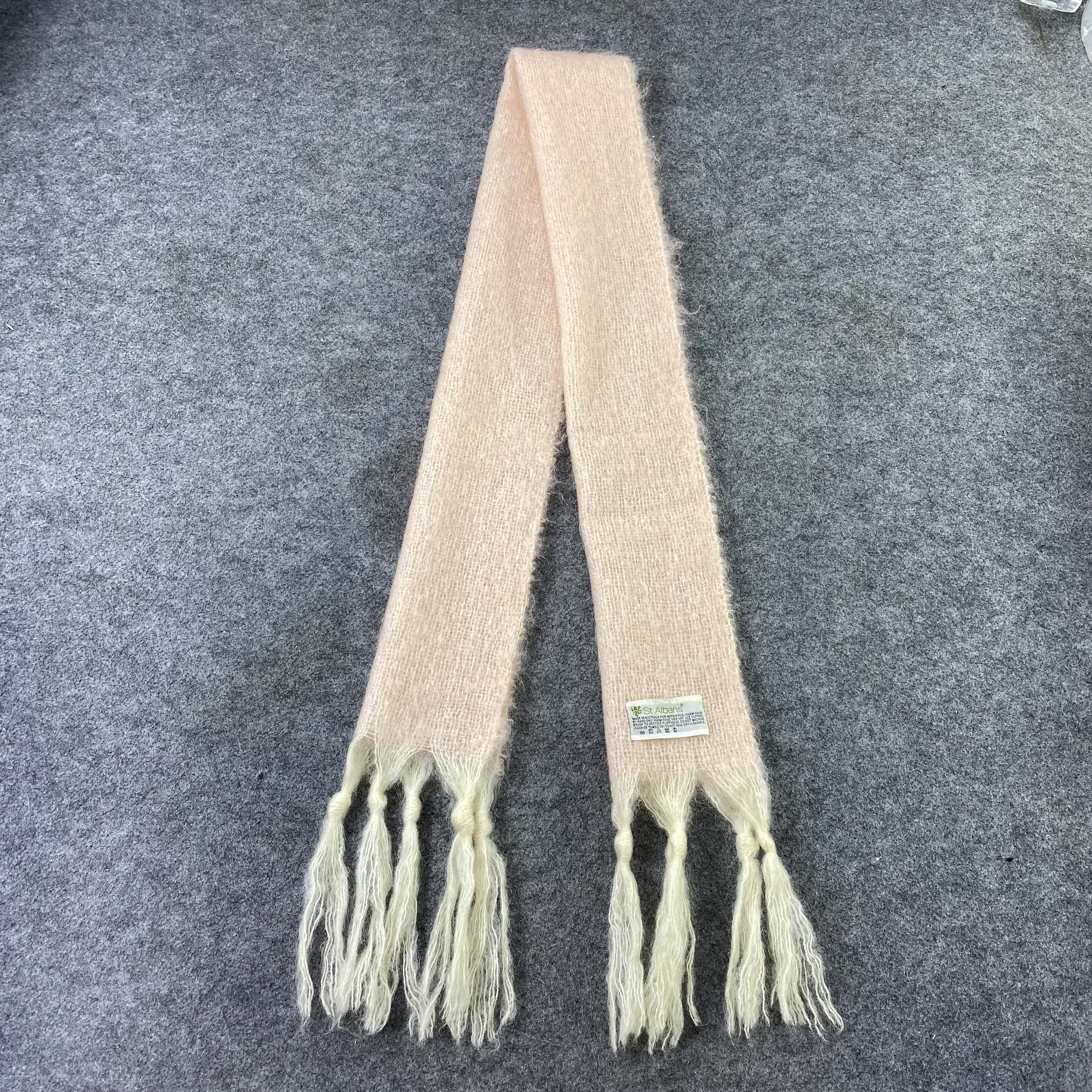 Vintage St.Albans MOHAIR Scarf / Muffler / Neckwear - K086 Size ONE SIZE - 4 Thumbnail