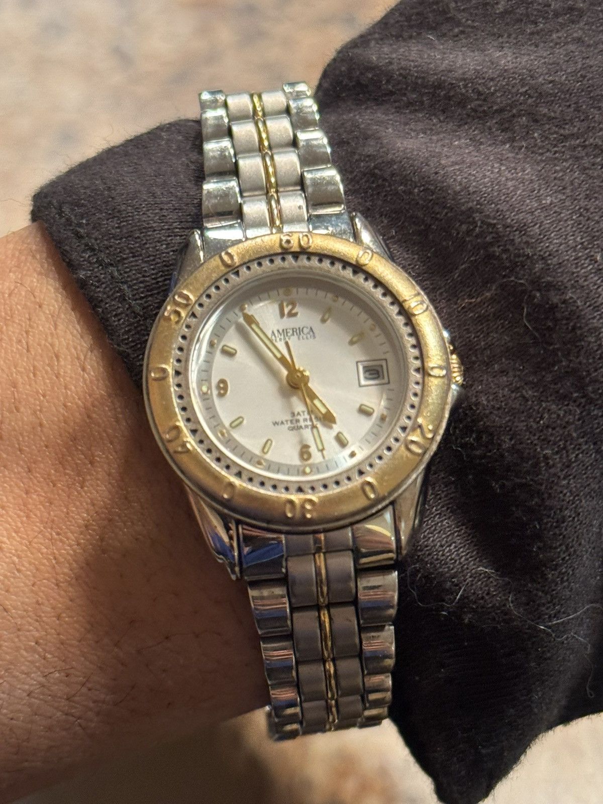 Perry Ellis America Vintage Two-Tone Stainless Steel Quartz Watch Size ONE SIZE - 1 Thumbnail
