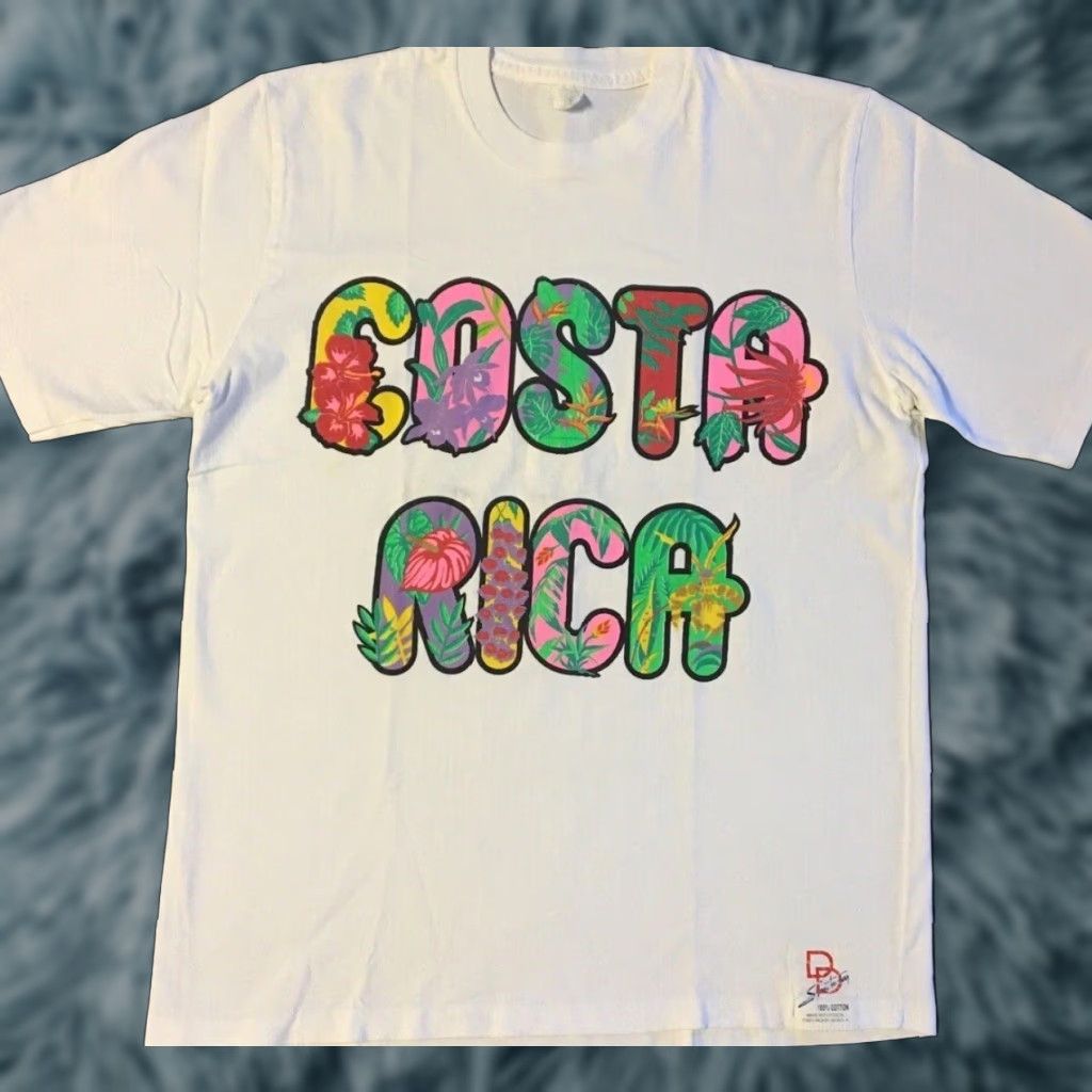 Vintage VINTAGE Costa Rica Flower Spellout Shirt M White 90s 80s Beach Surf Nature Art Grunge USA Mens T-Shirt Size US M / EU 48-50 / 2 - 1 Thumbnail