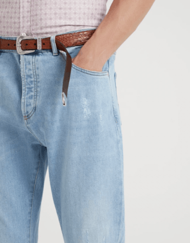 Brunello Cucinelli Denim Pants in Open Blue Size US 36 / EU 52 - 3 Thumbnail