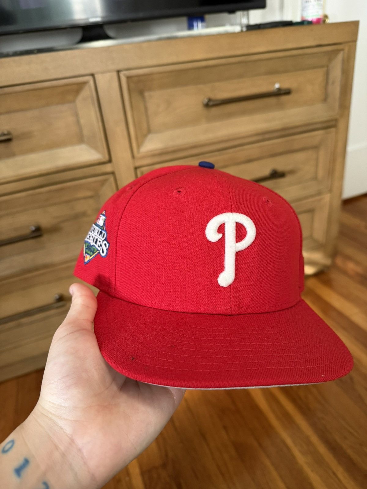 Hat Club Phillies Hat Club 7 3/8 Grey Brim Size ONE SIZE - 1 Thumbnail