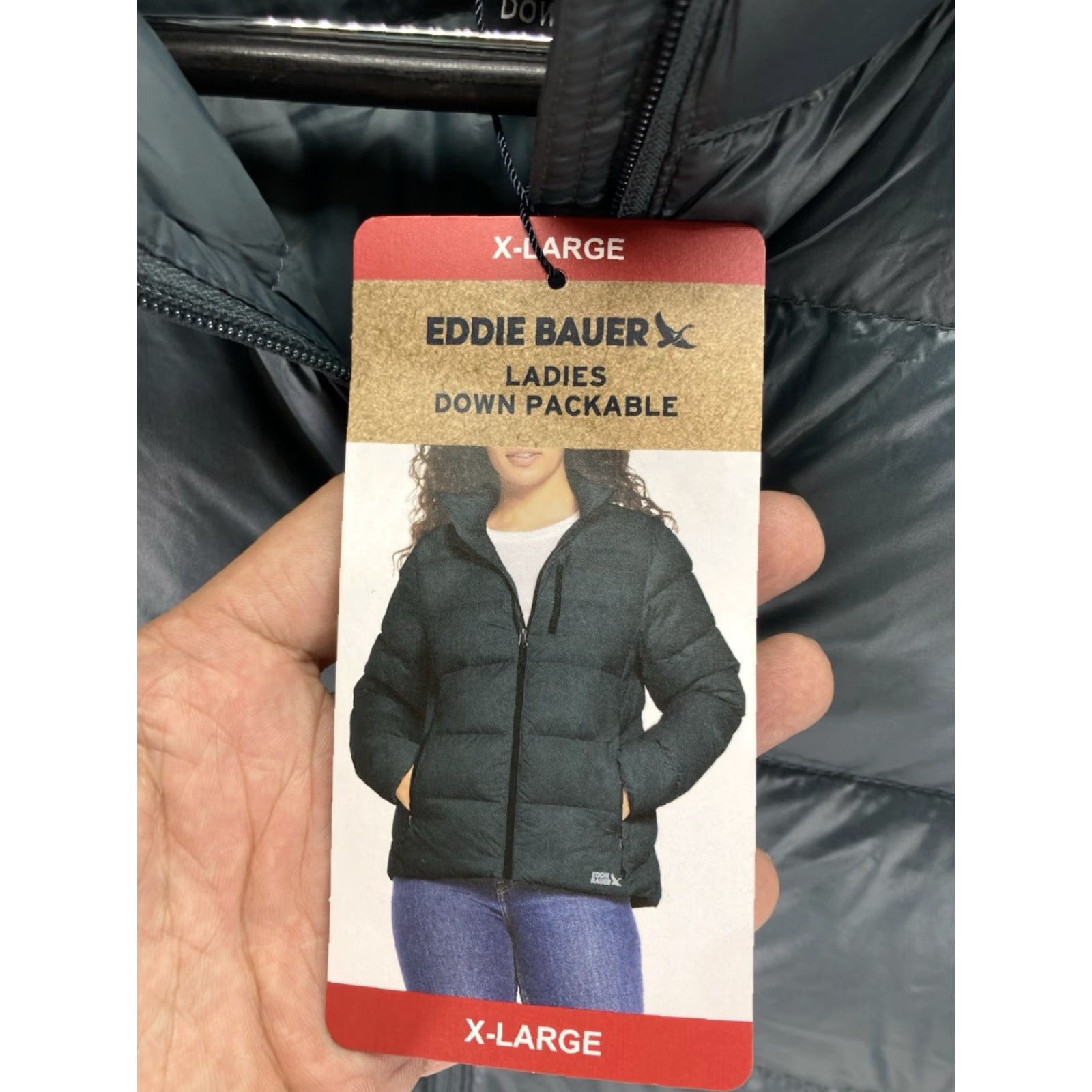 Eddie Bauer VINTAGE Eddie Bauer Down Puffer Jacket Coat Women XL Blue Green Full Zip Packable NWT Size XL / US 12-14 / IT 48-50 - 5 Thumbnail