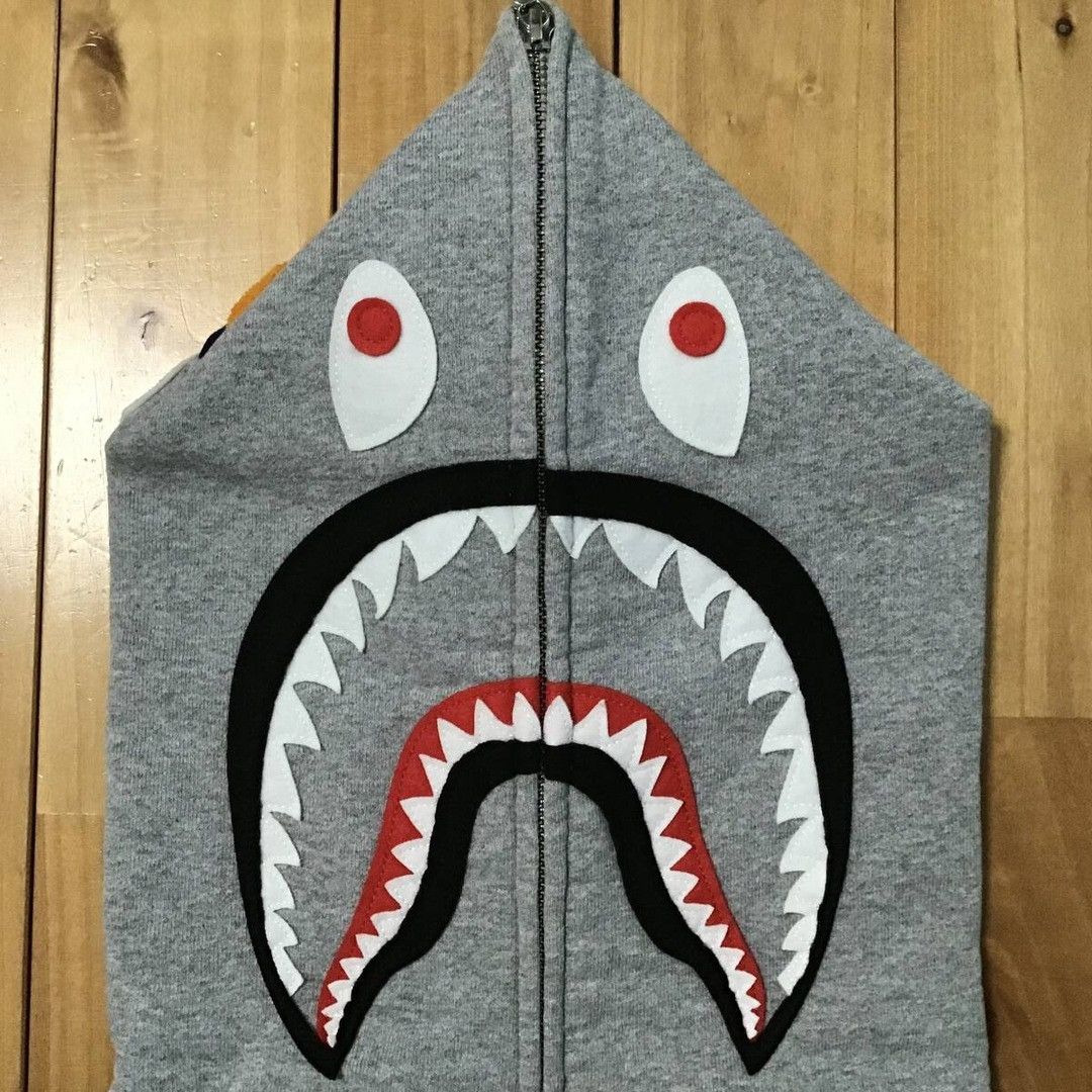 Bape BAPE WGM shark full zip hoodie a bathing ape Size US L / EU 52-54 / 3 - 4 Thumbnail
