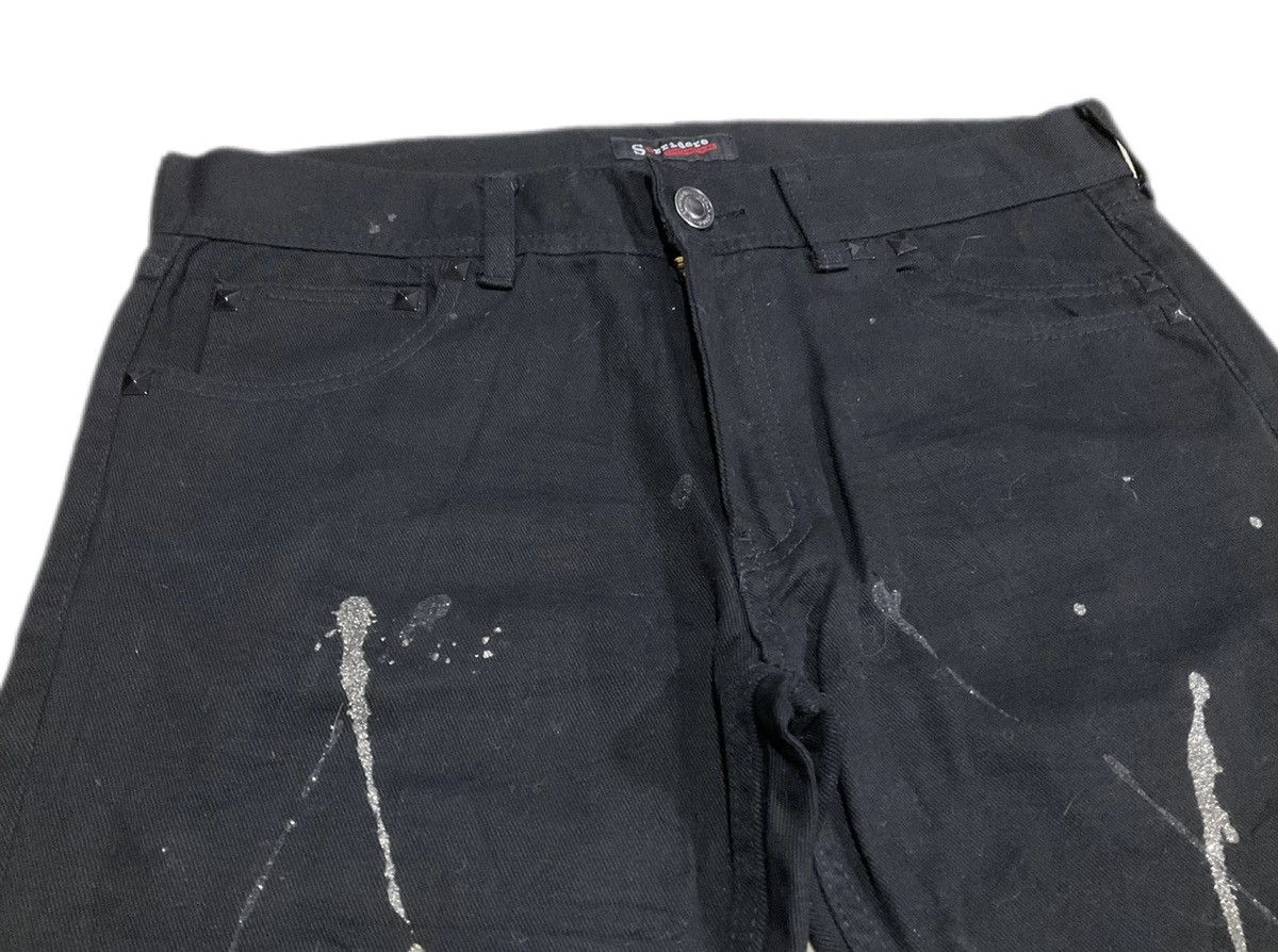Hysteric Glamour × If Six Was Nine × Japanese Brand 🔥Sick Y2K Sorridere Glitter Splash Flared Black Denim Size US 34 / EU 50 - 8 Thumbnail
