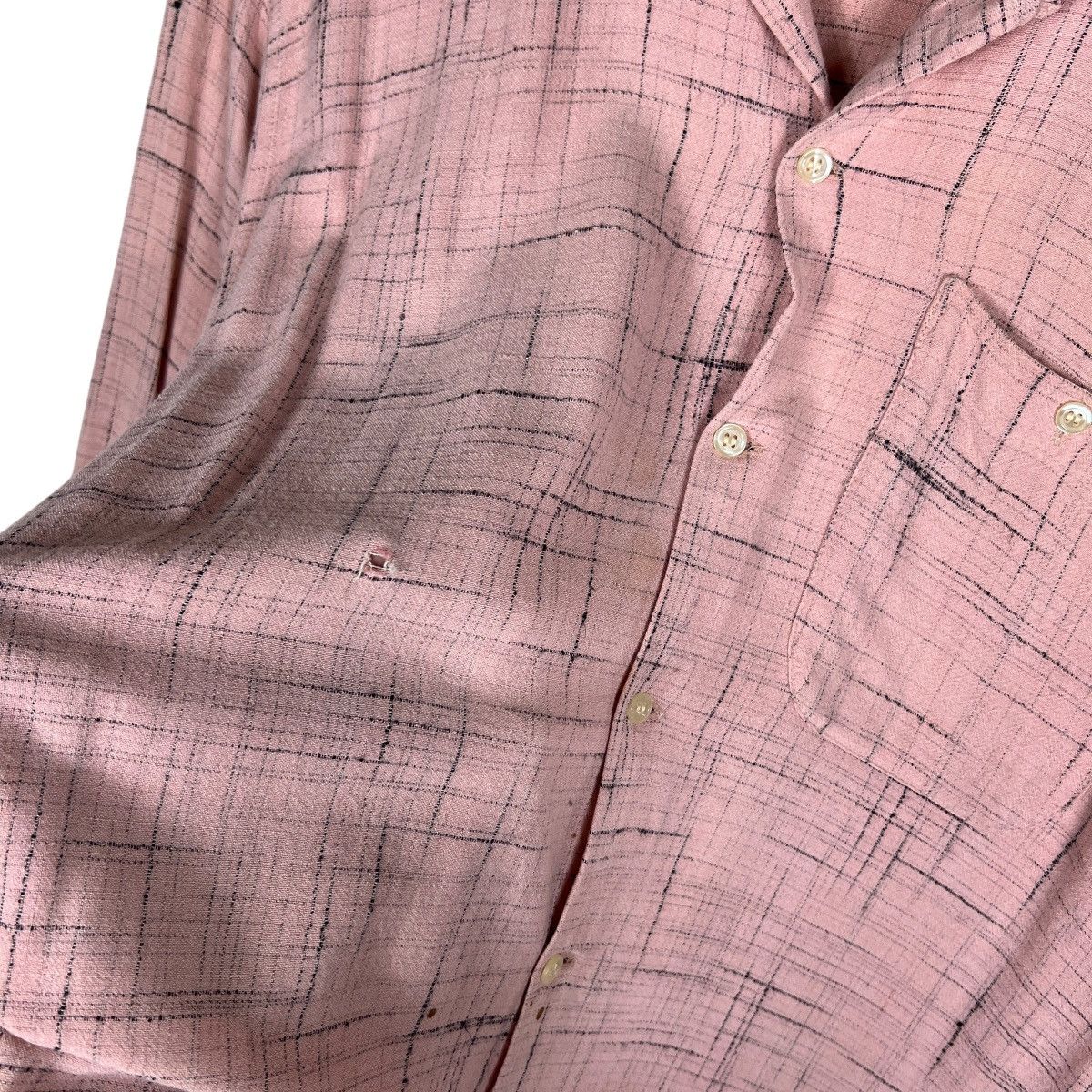 Japanese Brand 90s Vintage Cream Soda Rayon Long Sleeve Button Shirt Size US M / EU 48-50 / 2 - 9 Thumbnail