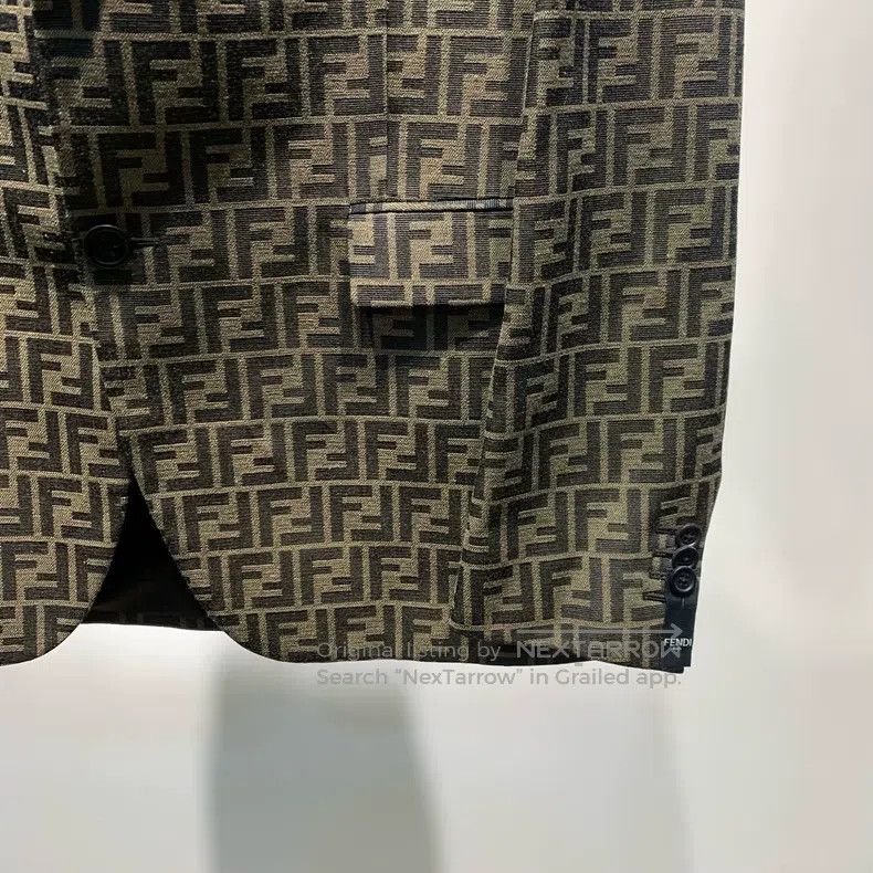 Fendi Fendi Letter Logo Printed Single Breasted Casual Long Slee Size 52L - 8 Thumbnail