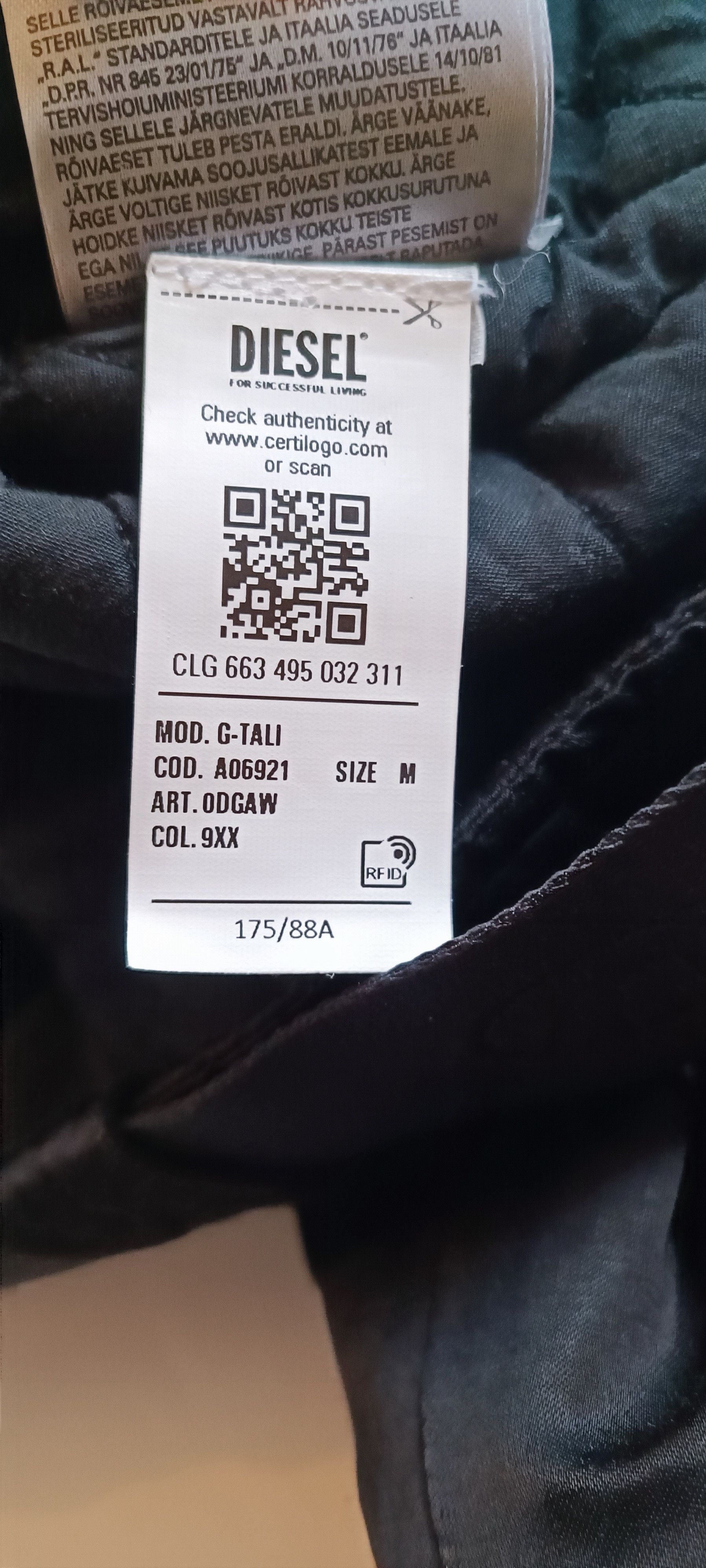 Designer × Diesel Diesel G-Tali Jacket in Black Size M / US 6-8 / IT 42-44 - 13 Thumbnail