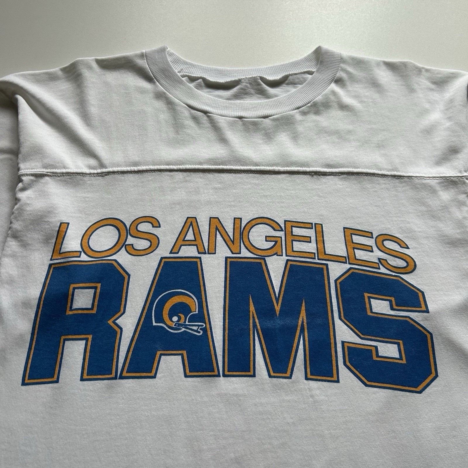 NFL Vintage 80s Los Angeles Rams Shirt 3/4 Sleeve Large NFL Rare Size US L / EU 52-54 / 3 - 2 Thumbnail