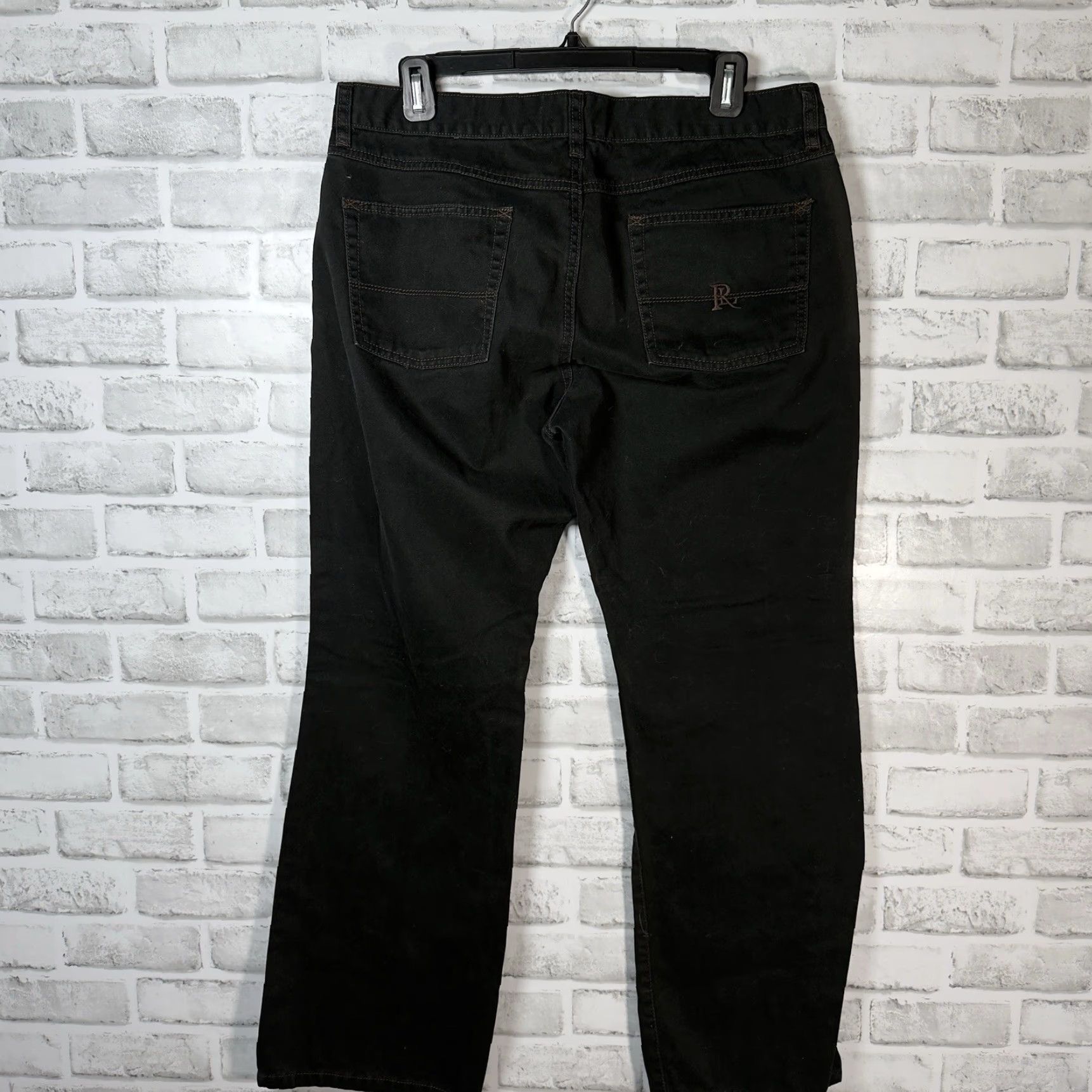 Vintage Polo Jeans Co Black 100% Cotton Casual Pants Womens 14 Black Jeans Cotton 14 Polo Jeans Co Style Straight Size 14 Regular Size 36" / US 14 / IT 50 - 5 Thumbnail