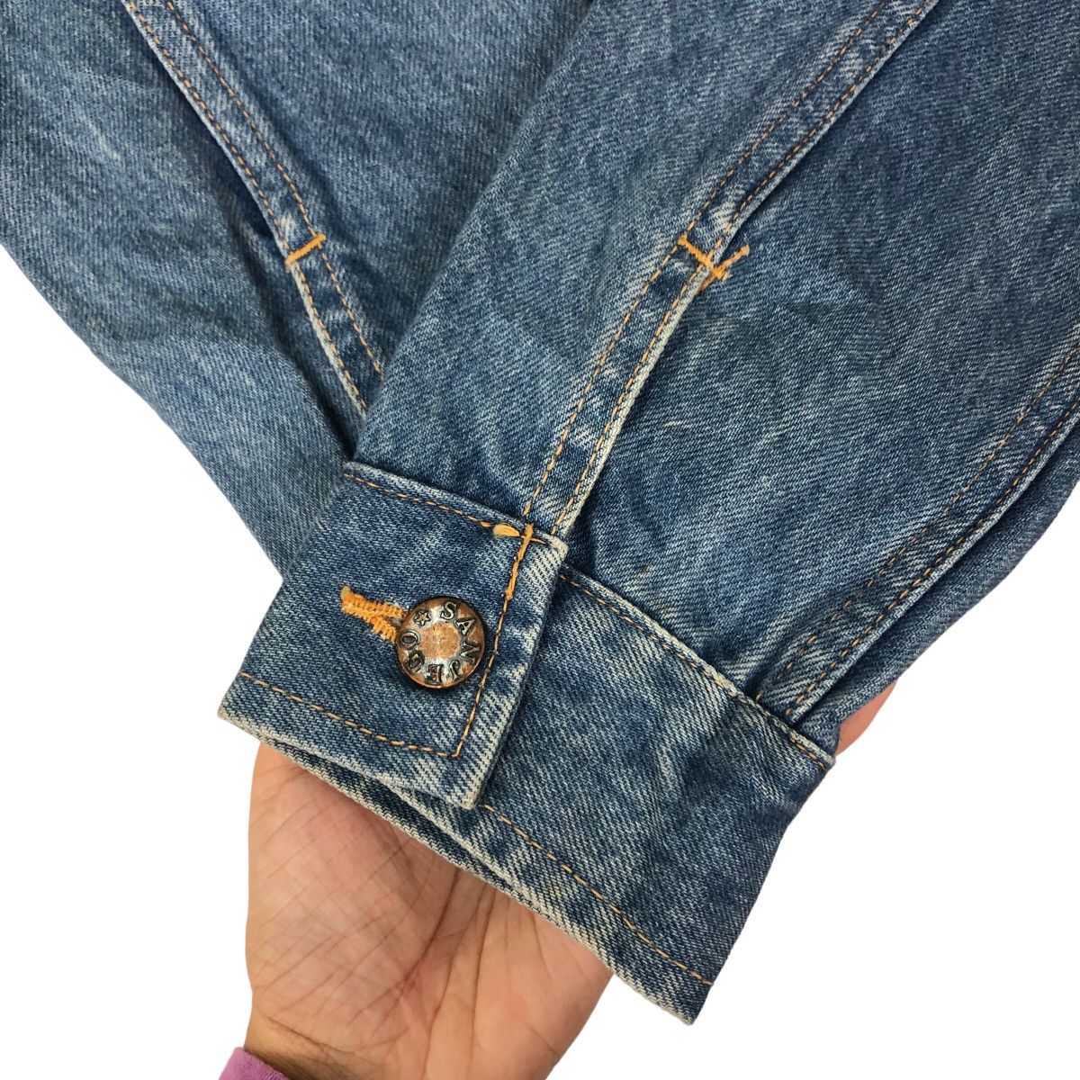 Other 🔥VINTAGE CROPPED TRUCKER DENIM JACKET SANJEGO MICKEY MOUSE Size S / US 4 / IT 40 - 11 Thumbnail