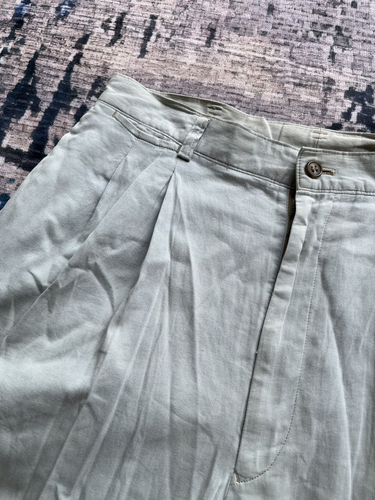 Designer × Issey Miyake × Japanese Brand Vintage Issey Miyake Relaxed Khakis Pants Japan 90s Size US 31 - 5 Thumbnail