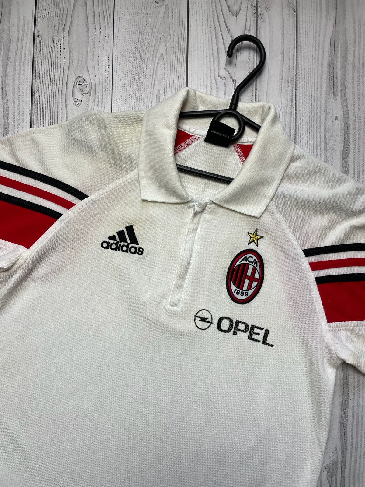 Adidas Adidas AC milan vintage soccer polo shirt jersey size S Size US S / EU 44-46 / 1 - 2 Thumbnail