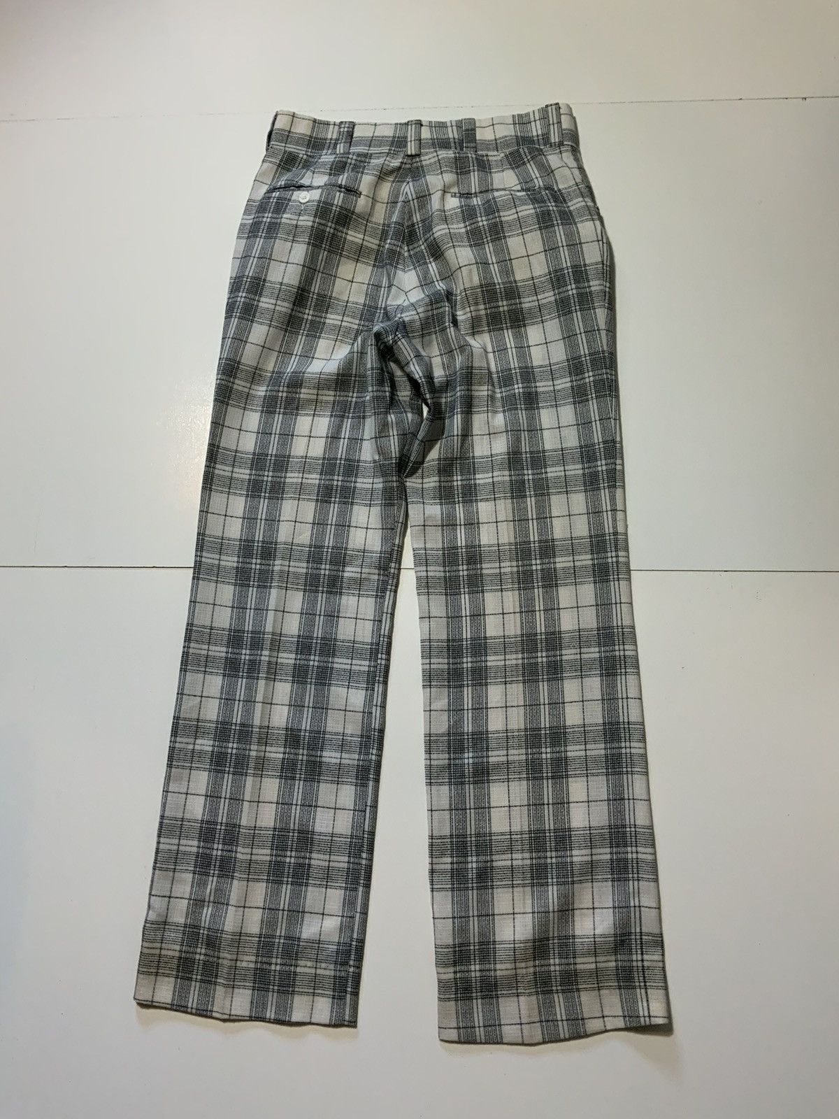 Vintage 70s PenWest Western Leisure Rockabilly Plaid Cowboy Pants Size US 32 / EU 48 - 3 Thumbnail