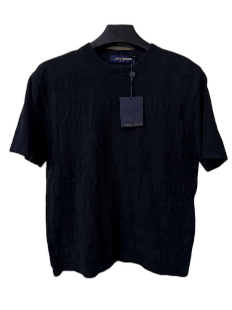 Louis Vuitton Louis Vuitton Black Logo Short Sleeve TShirt-2506 Size US M / EU 48-50 / 2 - 1 Thumbnail