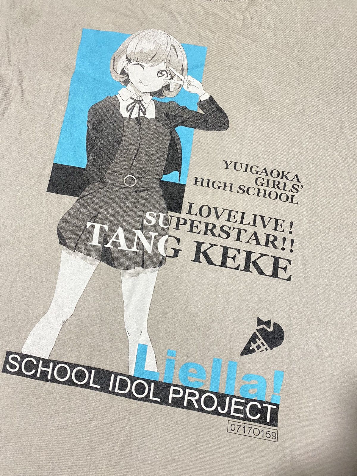 Anime Cospa Tang Keke T-Shirt Light Gray Size US M / EU 48-50 / 2 - 2 Thumbnail
