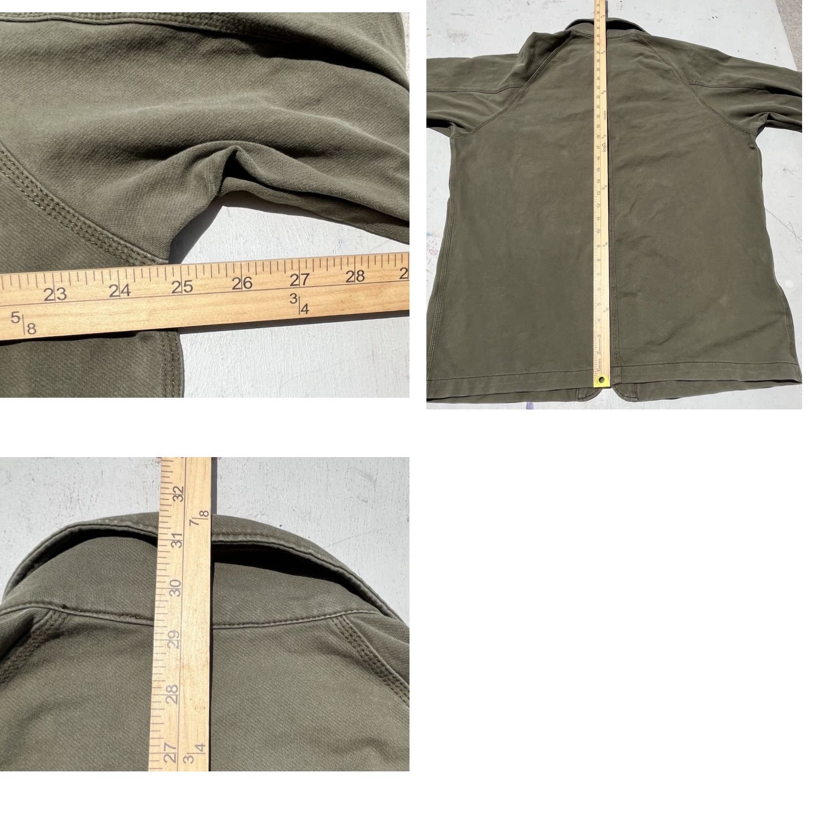 Uniqlo Uniqlo Men's Shirt Beige Green Button-Up Work Uniform Field Outerwear L Size US L / EU 52-54 / 3 - 9 Thumbnail