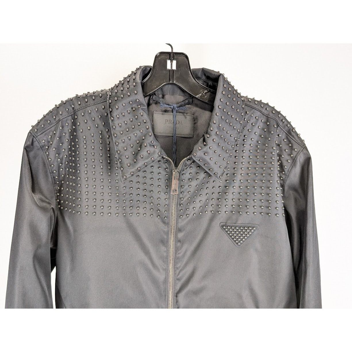 Prada o1rshd1 Re-Nylon Blouson Jacket in Nero Size US M / EU 48-50 / 2 - 10 Thumbnail
