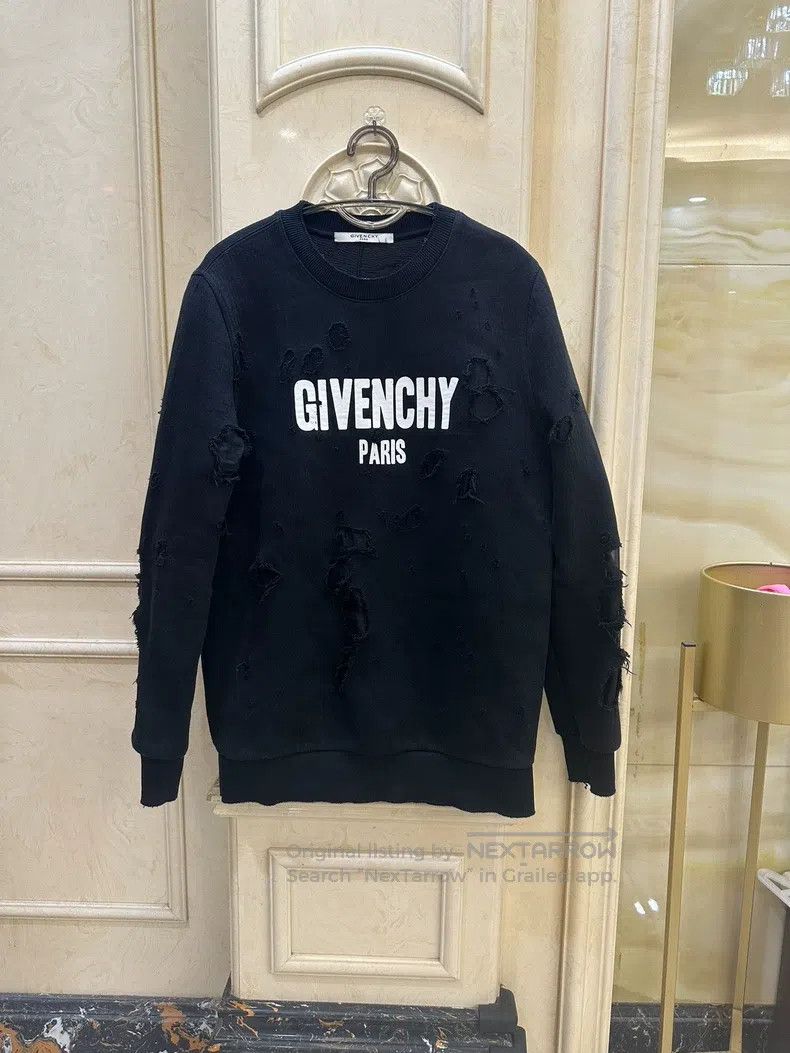 Givenchy Givenchy Classic Ripped Sweatshirt Size US S / EU 44-46 / 1 - 1 Thumbnail