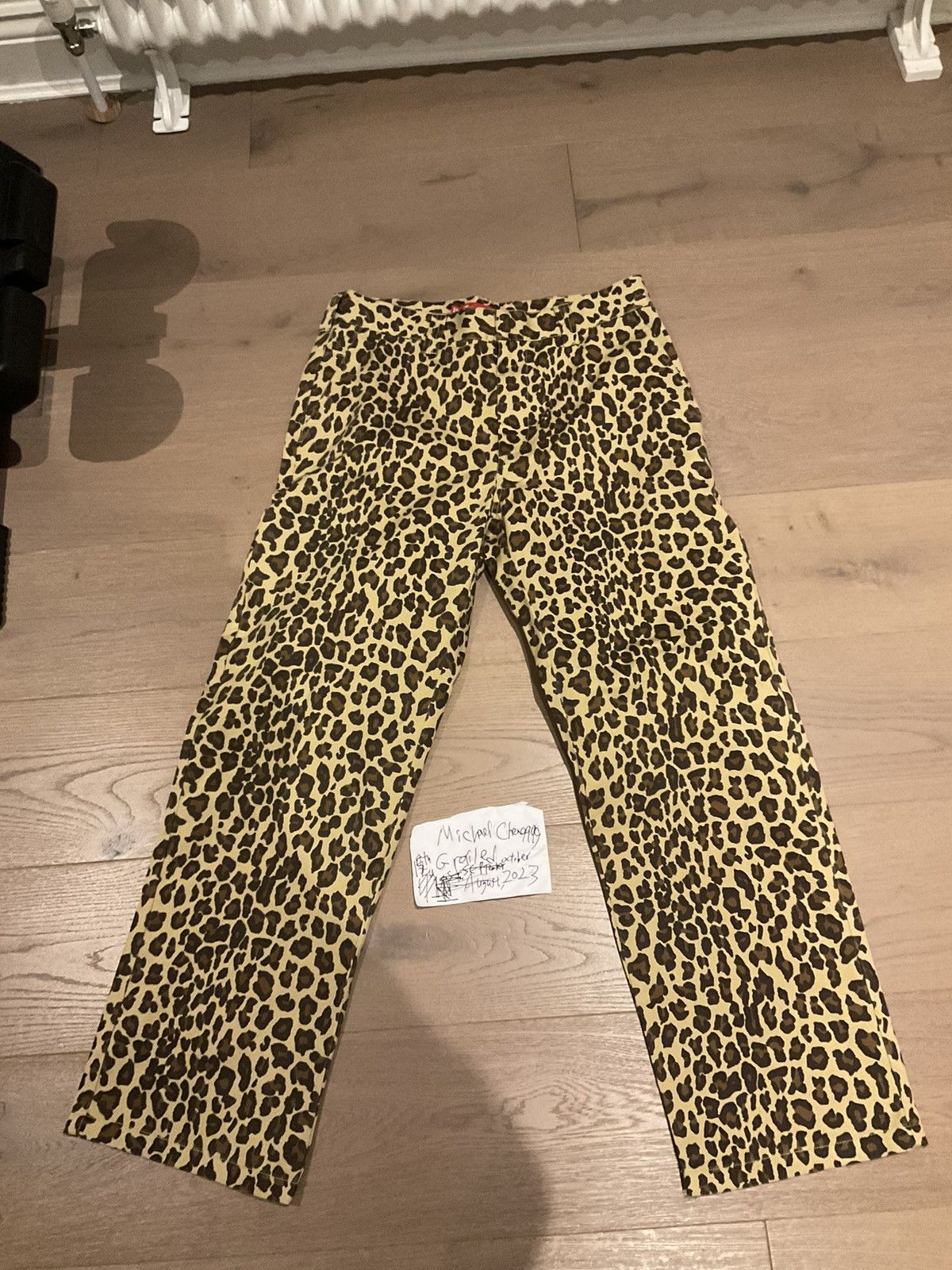 Supreme Supreme toy machine work pant leopard | Grailed