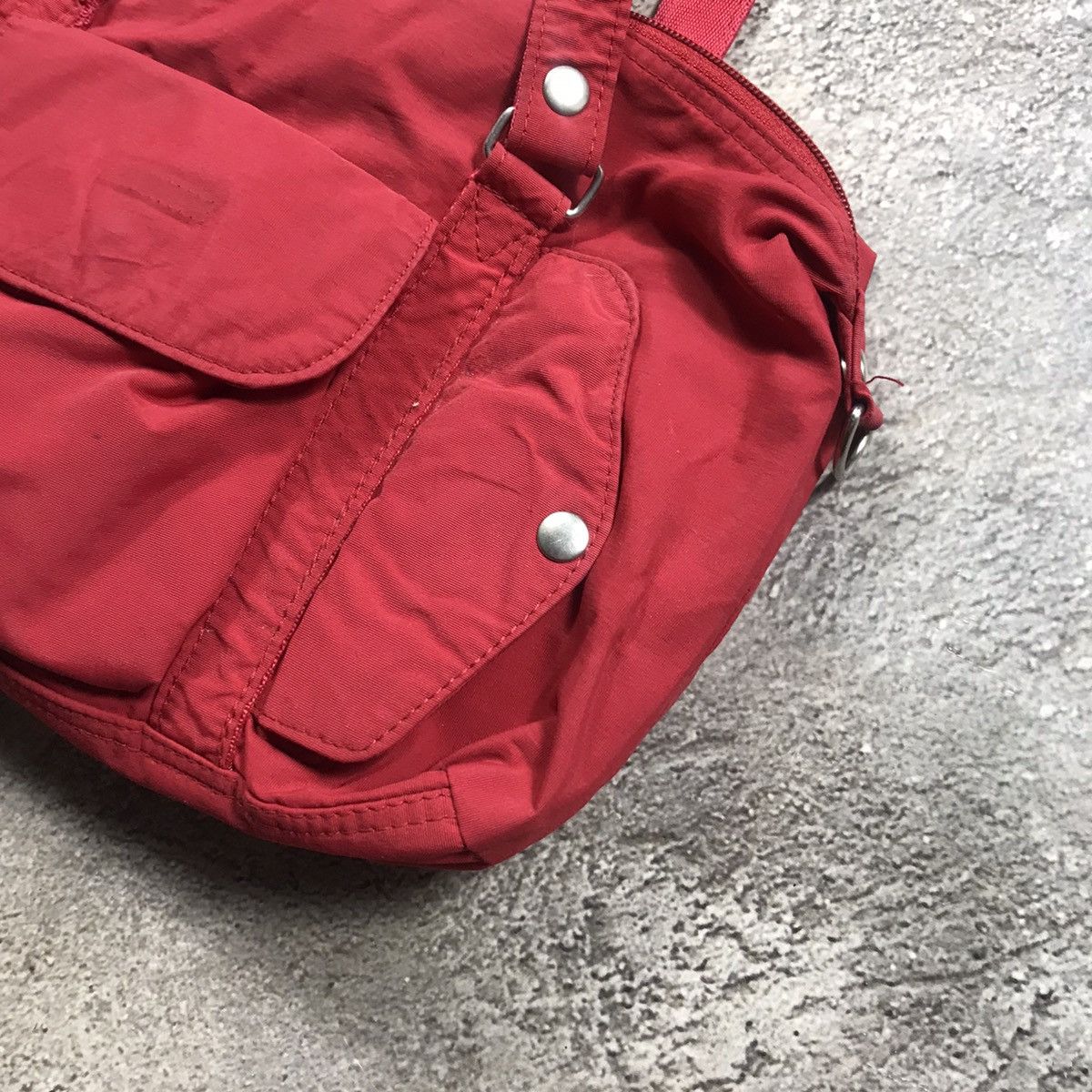 Vintage Vintage Y2K Red Crossbody Pocket Bag Streetwear Baggy OS Size ONE SIZE - 3 Thumbnail