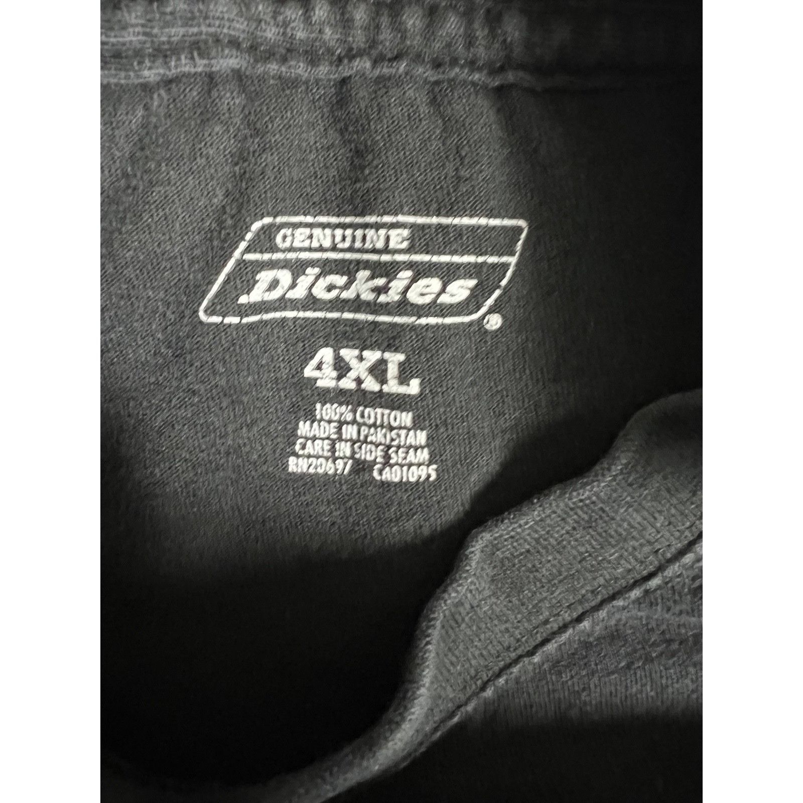 Dickies Vintage Dickies Black Pocket T-Shirt Size 4XL Blank Work We Size US XXL / EU 58 / 5 - 4 Thumbnail
