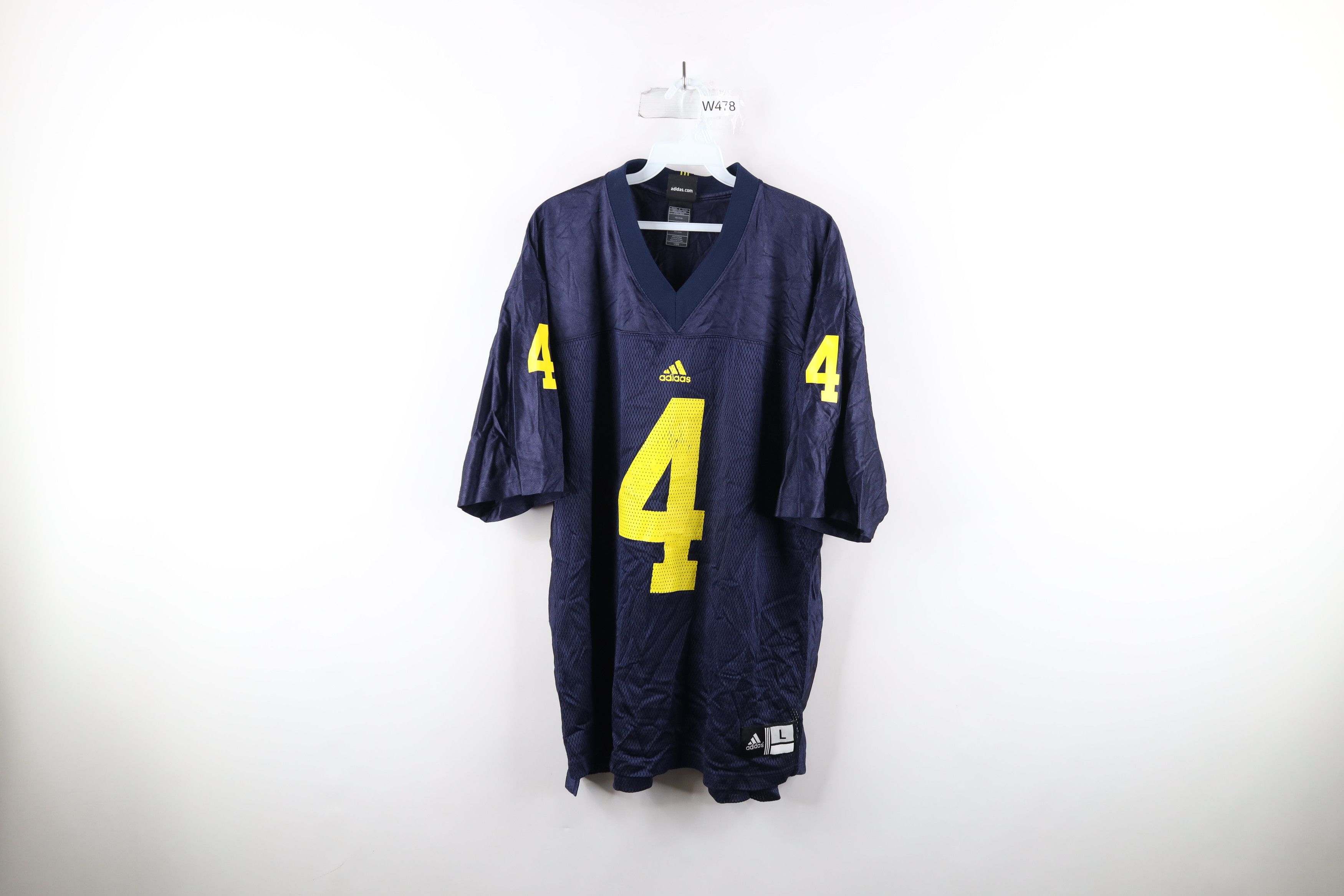 Adidas × Vintage Vintage Adidas University of Michigan Football Jersey Blue Size US L / EU 52-54 / 3 - 1 Thumbnail