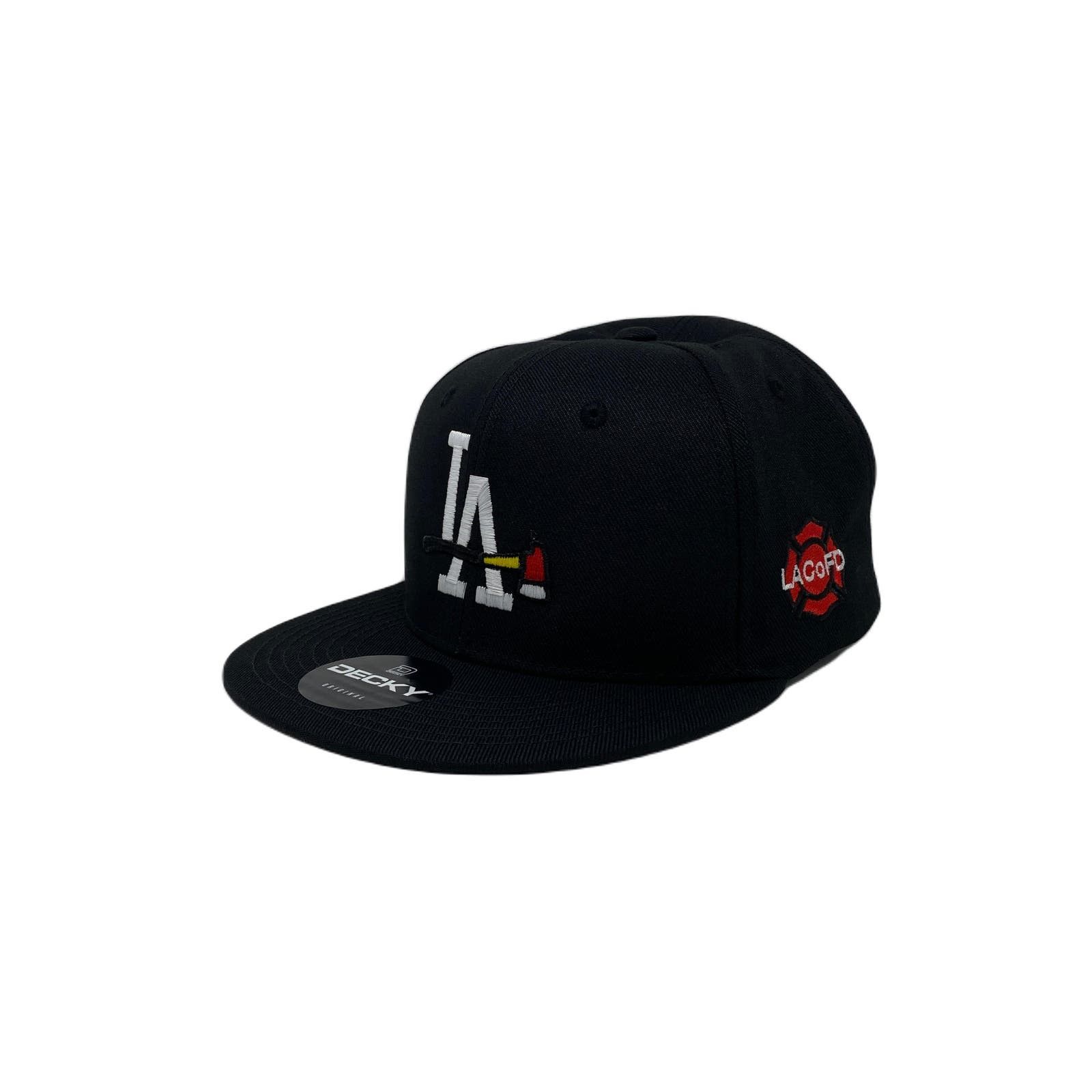 Other Los Angeles Fire Department 2 Snapback Hat All Black | Grailed 