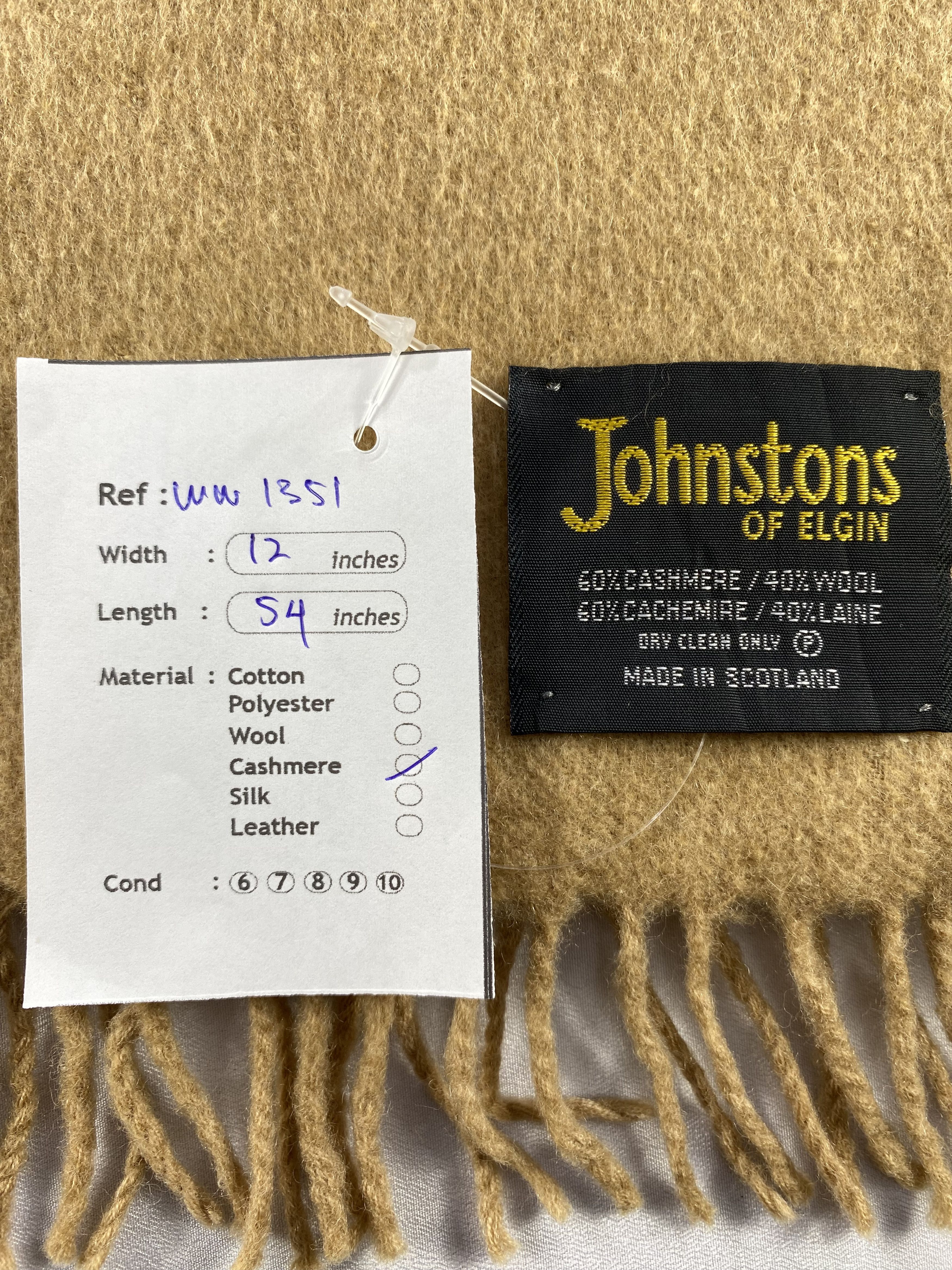 Johnstons Of Elgin × Vintage Johnstons Of Elgin Scarf / Muffler / Neckwear Size ONE SIZE - 8 Thumbnail
