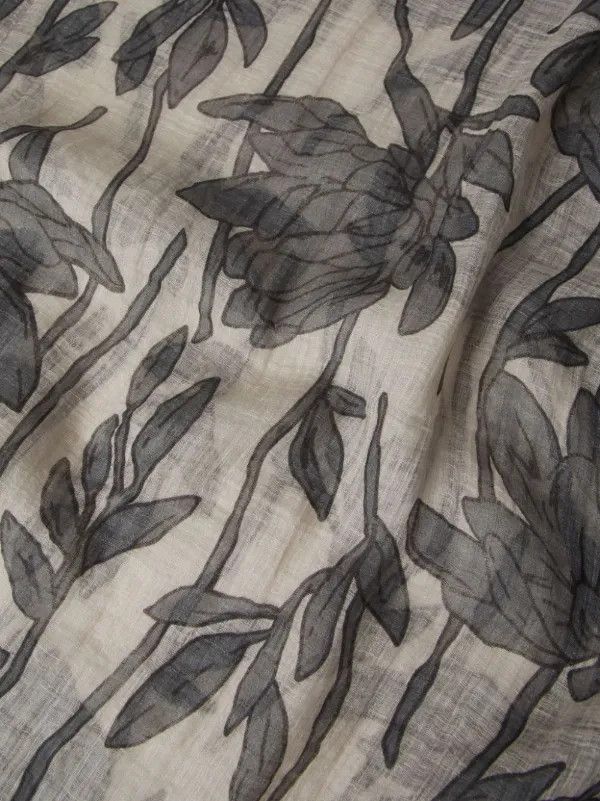 Brunello Cucinelli o1la1rc1a0325 Size: OS/Scarf in Beige/Grey Size ONE SIZE - 4 Thumbnail