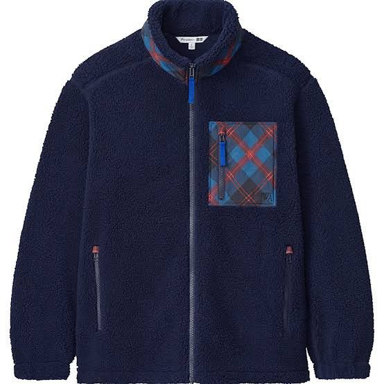 JW Anderson × Uniqlo Uniqlo JW Anderson Fleece Jacket navy tartan pockey Size US M / EU 48-50 / 2 - 1 Thumbnail