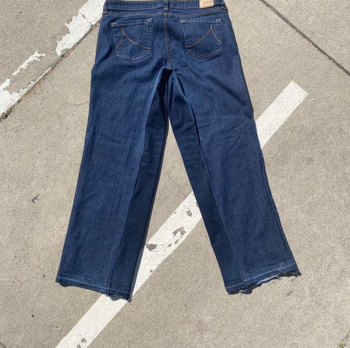 Anchor Blue × Japanese Brand × Vintage Anchor blue navy custom flared pants Size US 35 - 2 Thumbnail
