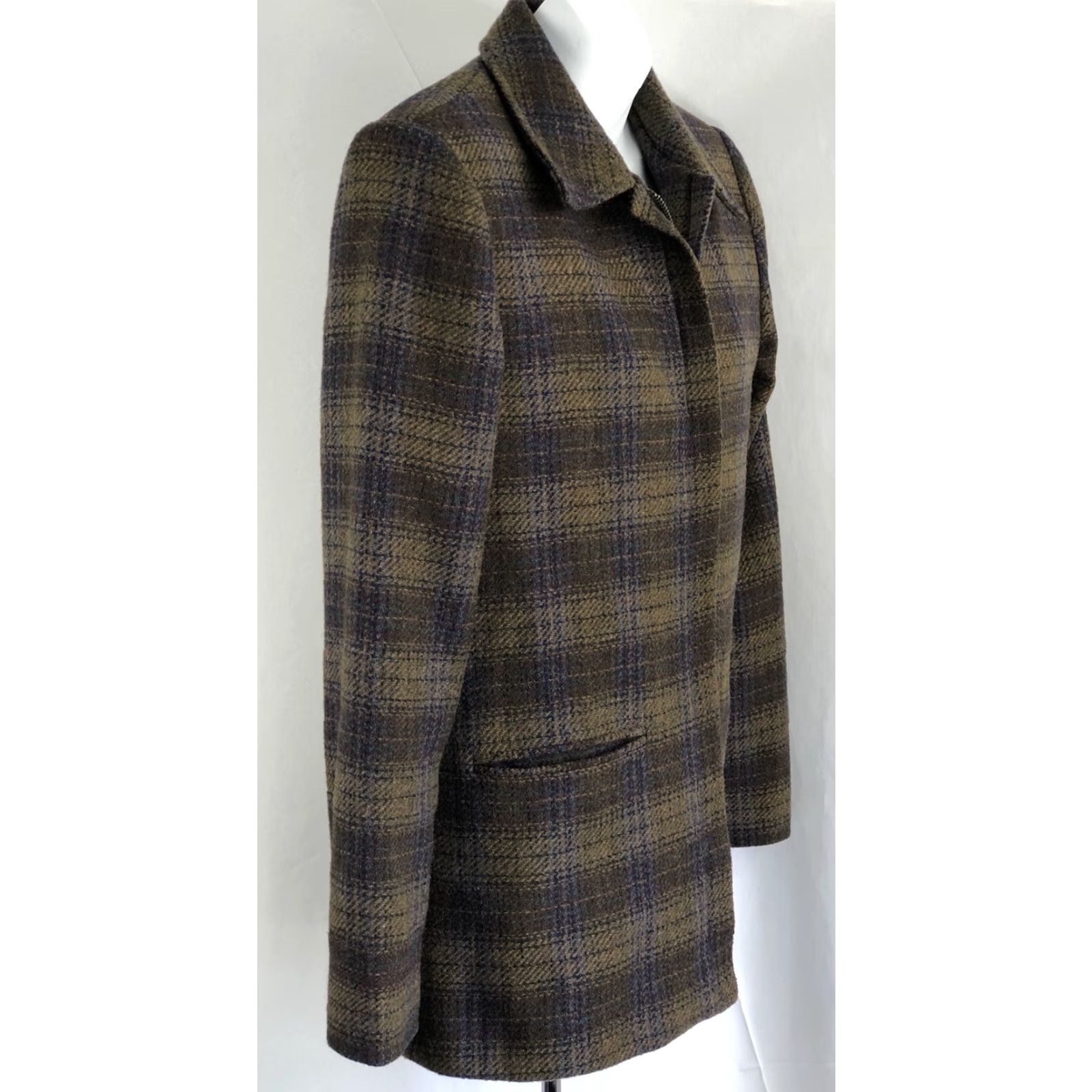 Vintage VINTAGE Requirements Jacket Women 8 Wool Plaid Zip Pockets Tweed Lined Bohemian Preppy Fall Winter Size M / US 6-8 / IT 42-44 - 2 Thumbnail