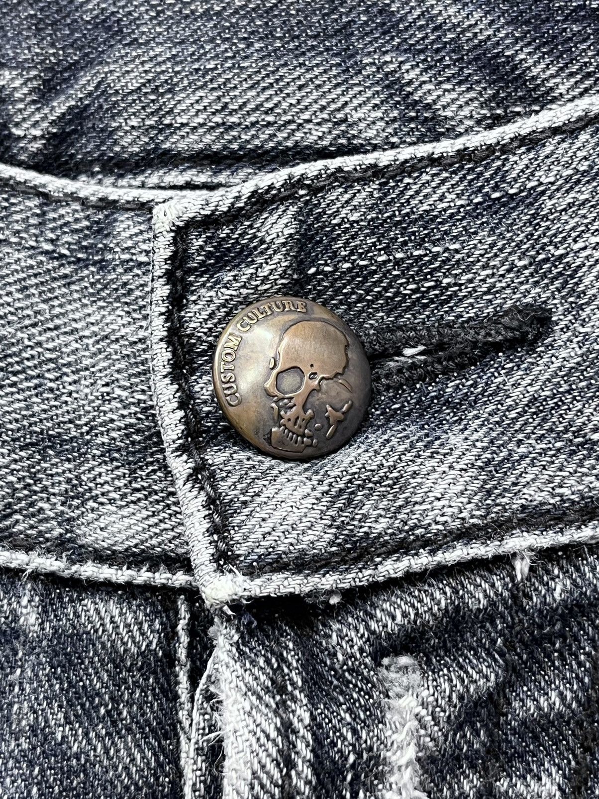 Seditionaries 💀Seditionaries Punk Skulls Embroidery Distressed Flare Size US 32 / EU 48 - 10 Thumbnail