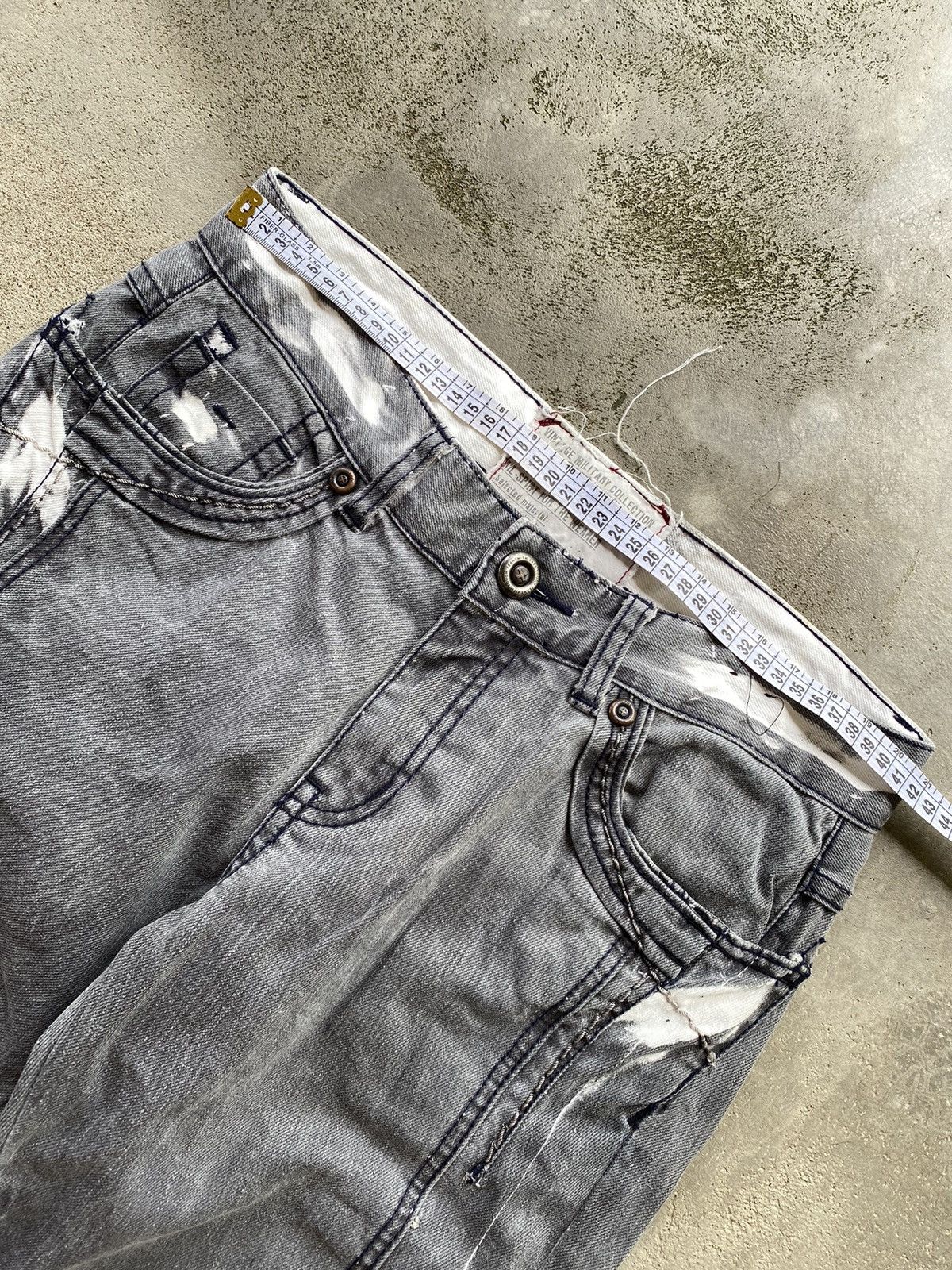 If Six Was Nine × Japanese Brand Vintage Tough Ruched Jeans Size US 31 - 9 Thumbnail