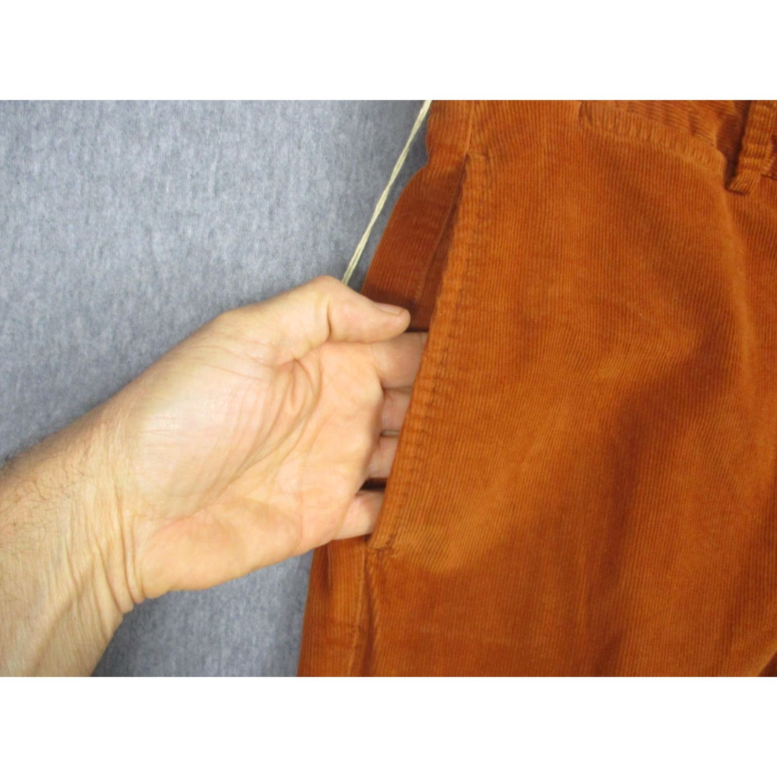 Peter Millar Peter Millar Pants Mens 35x36 Orange Corduroy Chino Antique Wash Stretch Casual Size US 35 - 7 Thumbnail