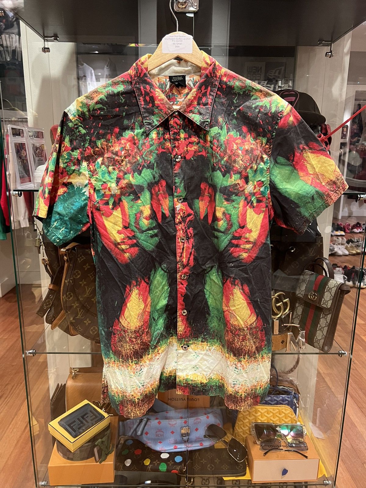 Jean Paul Gaultier Jean Paul Gautier SS2000 Psychedelic Button Up Shirt Size US S / EU 44-46 / 1 - 1 Thumbnail