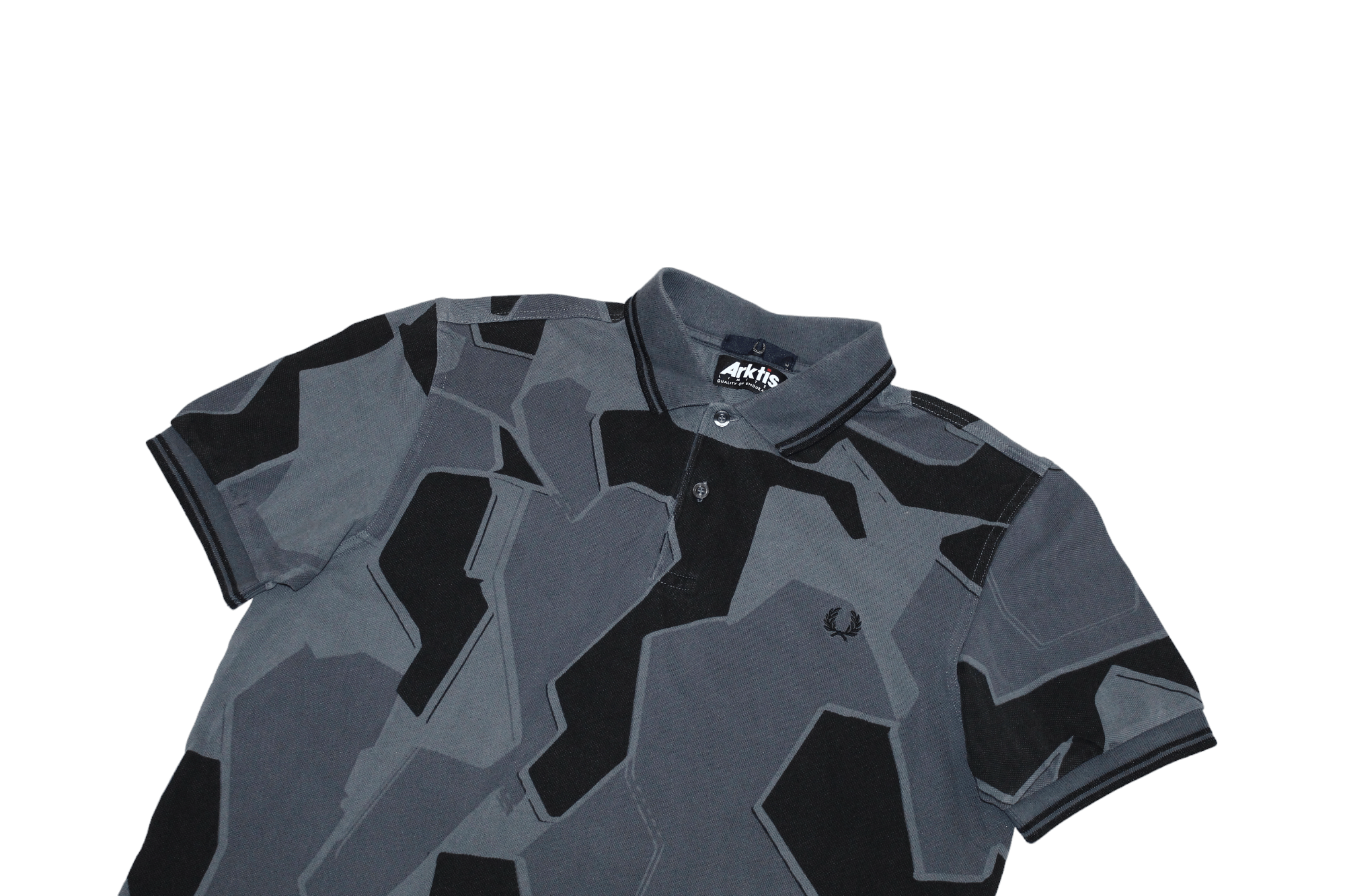 Fred Perry Fred Perry Arktis Airforce Camo Pique Polo Shirt Size US M / EU 48-50 / 2 - 5 Thumbnail