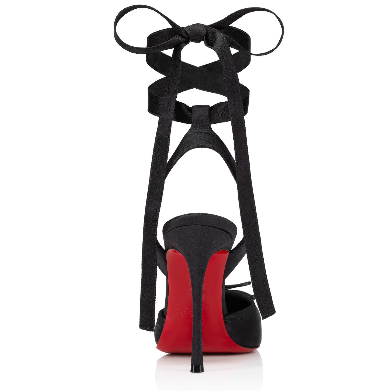 Christian Louboutin Christian Louboutin Cassia Lace Up 100 Black Tie Ballet Size US 8.5 / IT 38.5 - 13 Thumbnail