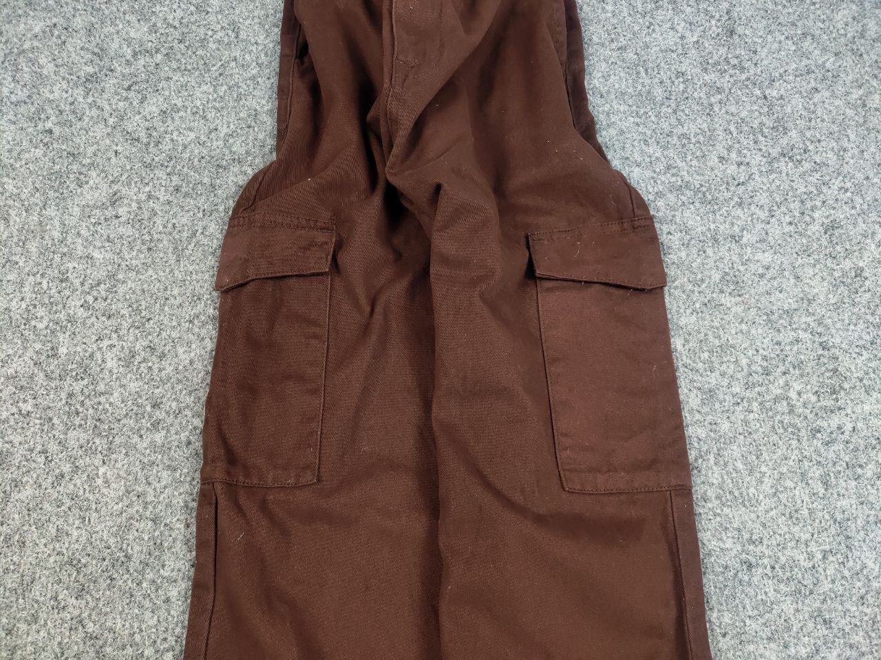 Japanese Brand Vintage 90's Japanese Brown Beggy Cargo Pants Y2K Hype Style Size US 30 / EU 46 - 8 Thumbnail