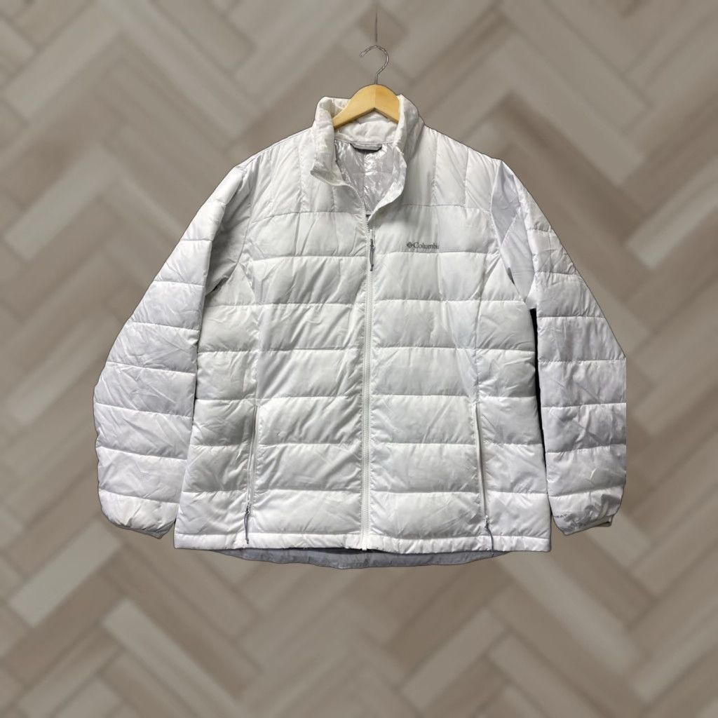 Vintage Columbia Jacket Women’s XL WHITE Puffer Down Insulated Zip Outdoors /0064 Size XL / US 12-14 / IT 48-50 - 1 Thumbnail