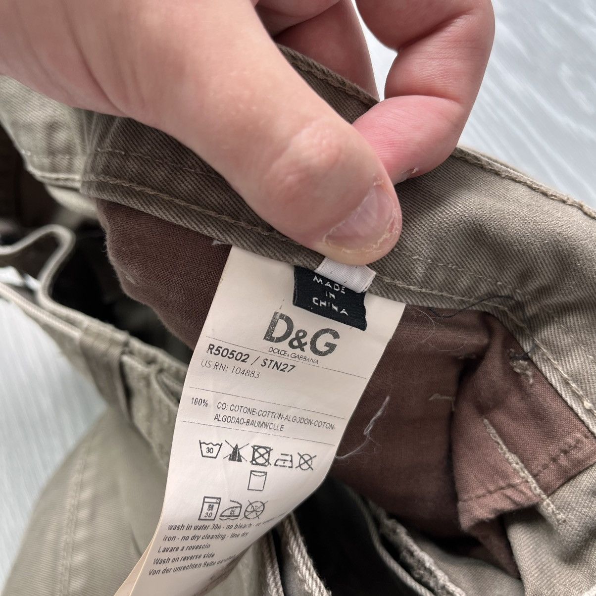 Dolce & Gabbana Dolce and Gabbana Vintage D&G Military Cargo Trousers Size US 34 / EU 50 - 6 Thumbnail