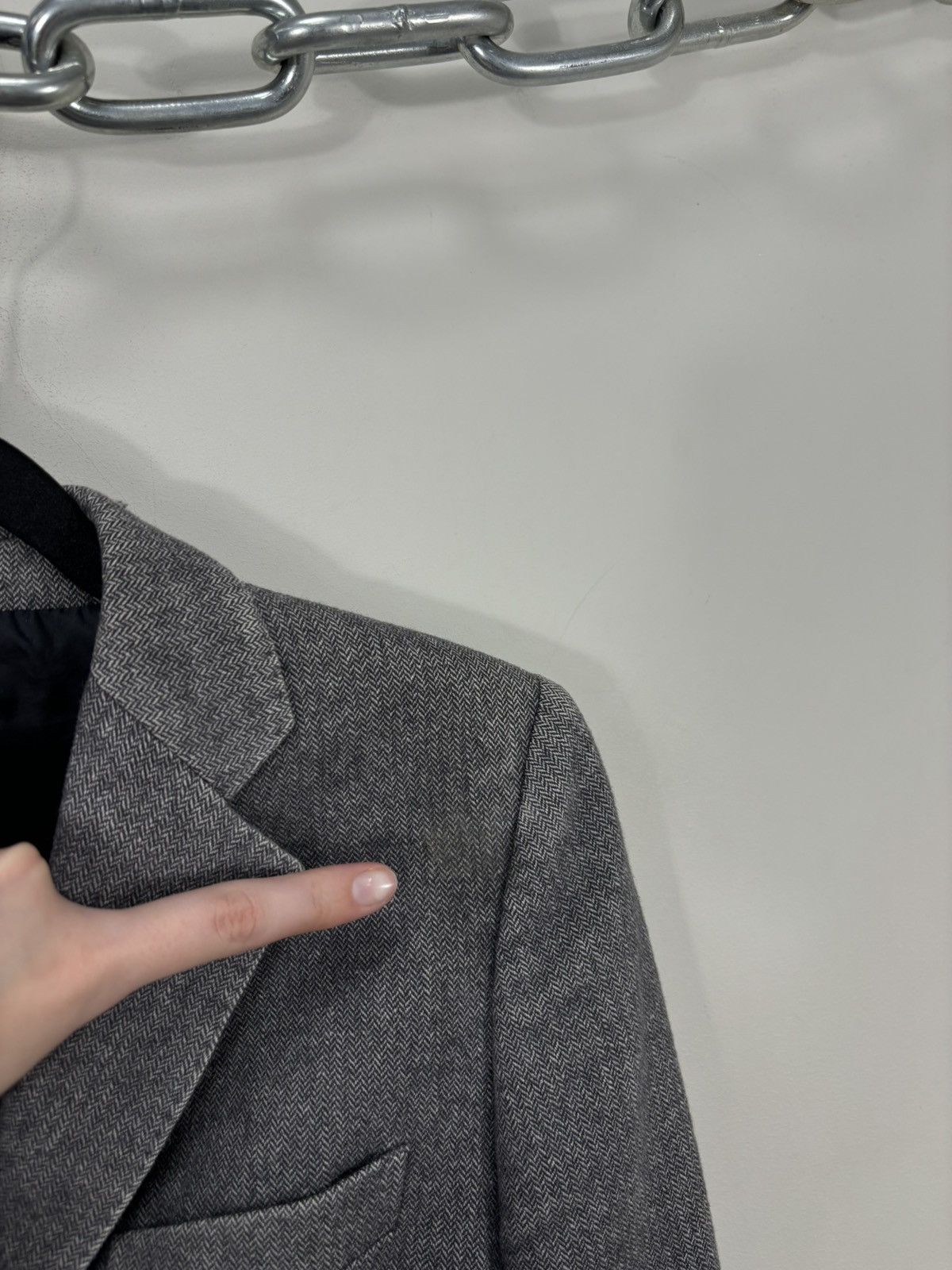 Tagliatore Tagliatore Women’s Herringbone Gray Wool Blend Blazer Jacket Size M / US 6-8 / IT 42-44 - 7 Thumbnail