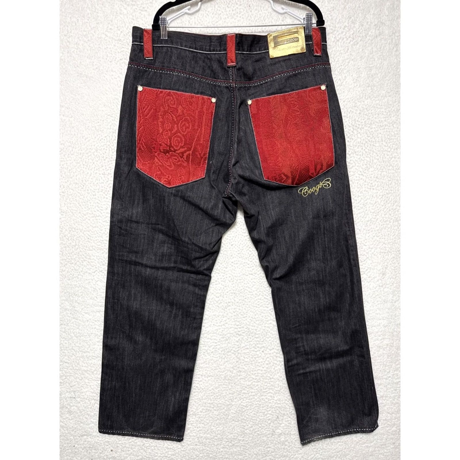 Coogi Coogi Jeans Wide-Leg Denim Black 40x32 Mens Size 40 Inseam 32 RARE Size US 40 / EU 56 - 6 Thumbnail
