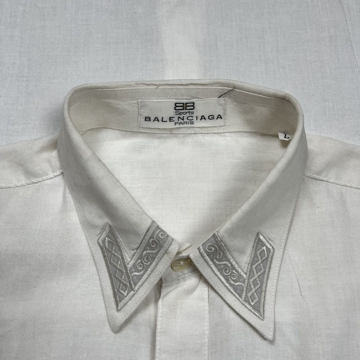 Balenciaga Balenciaga Button Up Pocket Shirt Size US XL / EU 56 / 4 - 5 Thumbnail