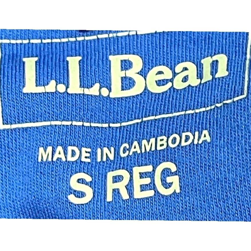 Vintage L.L. Bean Shirt Womens Size S Blue Long Sleeve Mock Neck 100% Cotton Stains Size S / US 4 / IT 40 - 3 Thumbnail