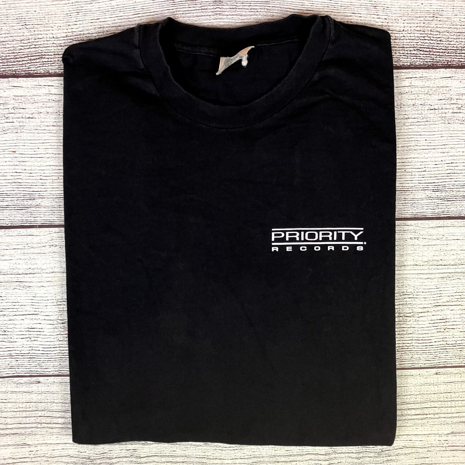 Vintage Vintage 1990s Priority Records Rap Label N.W.A Master P Tee Size US XL / EU 56 / 4 - 2 Thumbnail