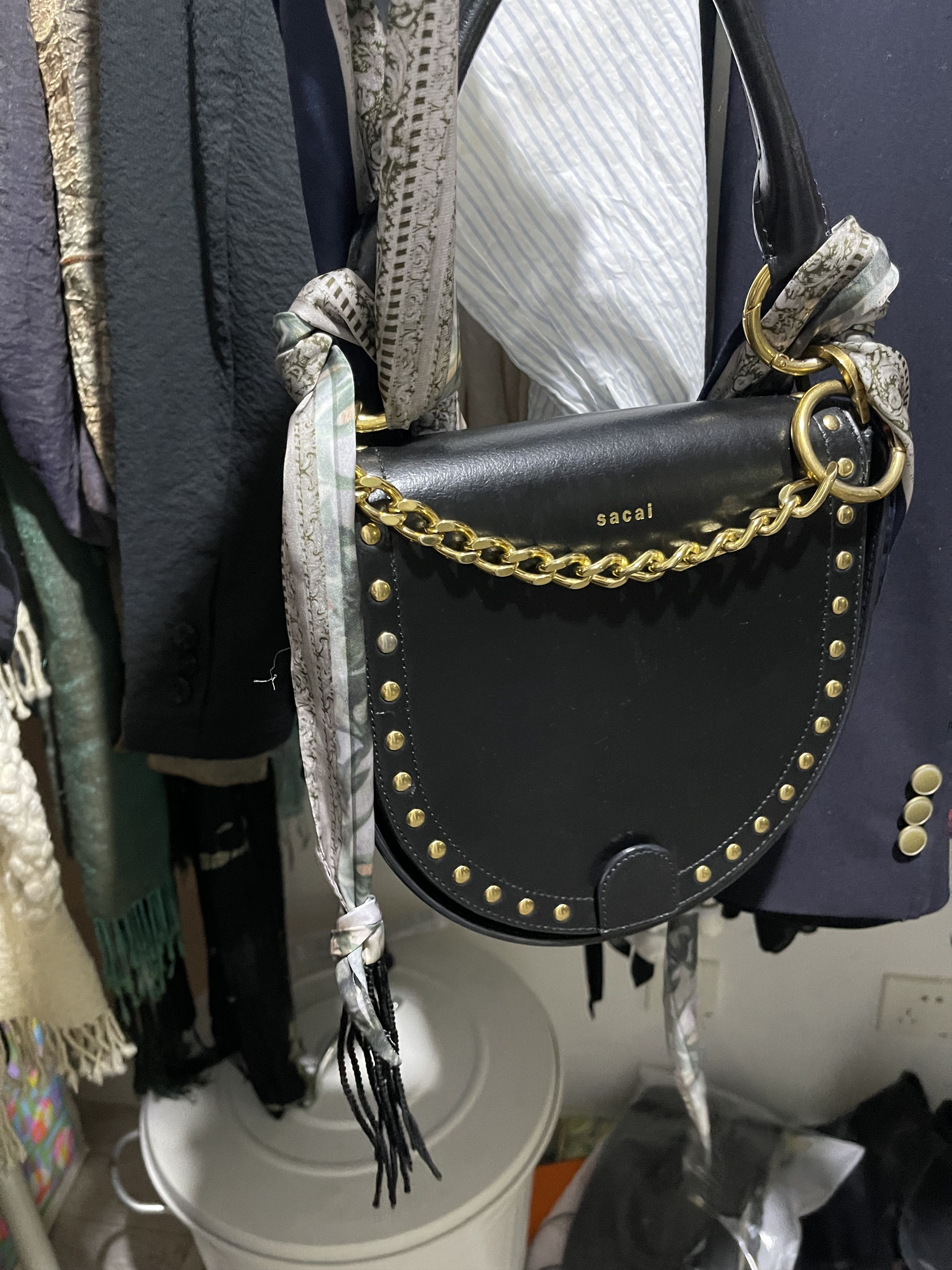 sacai サカイ horseshoe mini フリンジショルダーバッグ Horseshoe Shoulder Bag by Sacai - La Garçonne